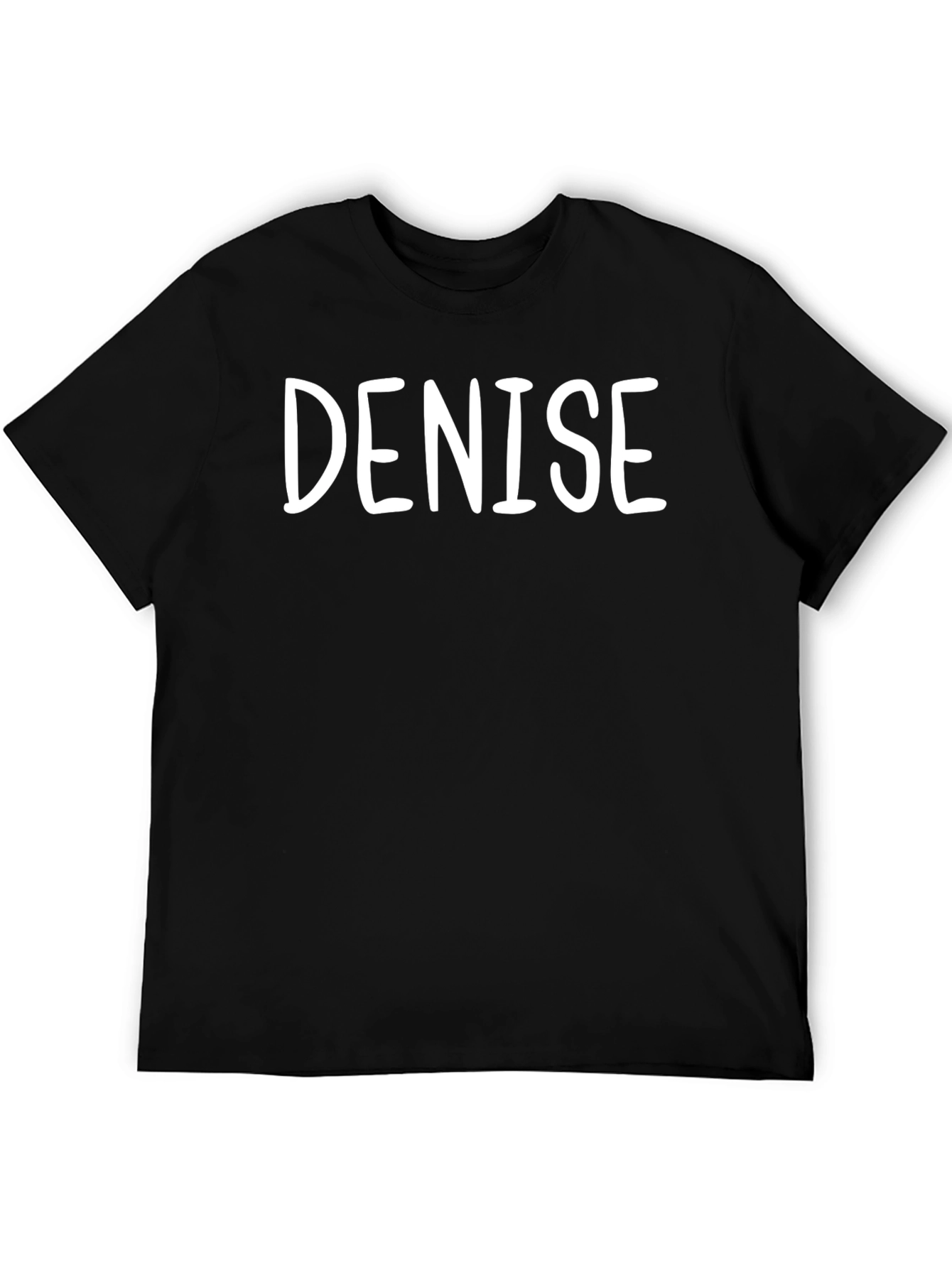 Denise Personalized Black T-Shirt - Custom Name Tee