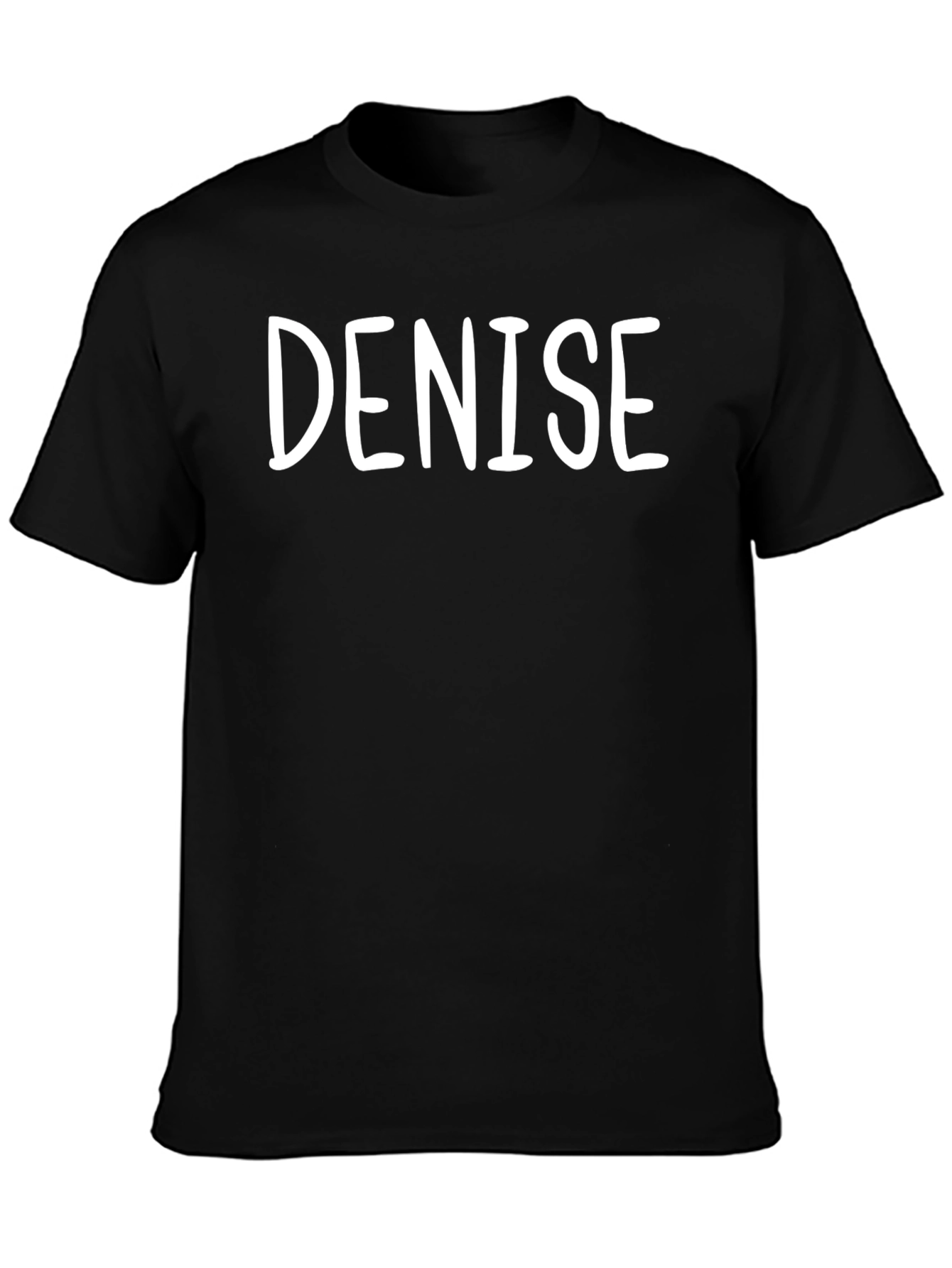 Denise Personalized Black T-Shirt - Custom Name Tee