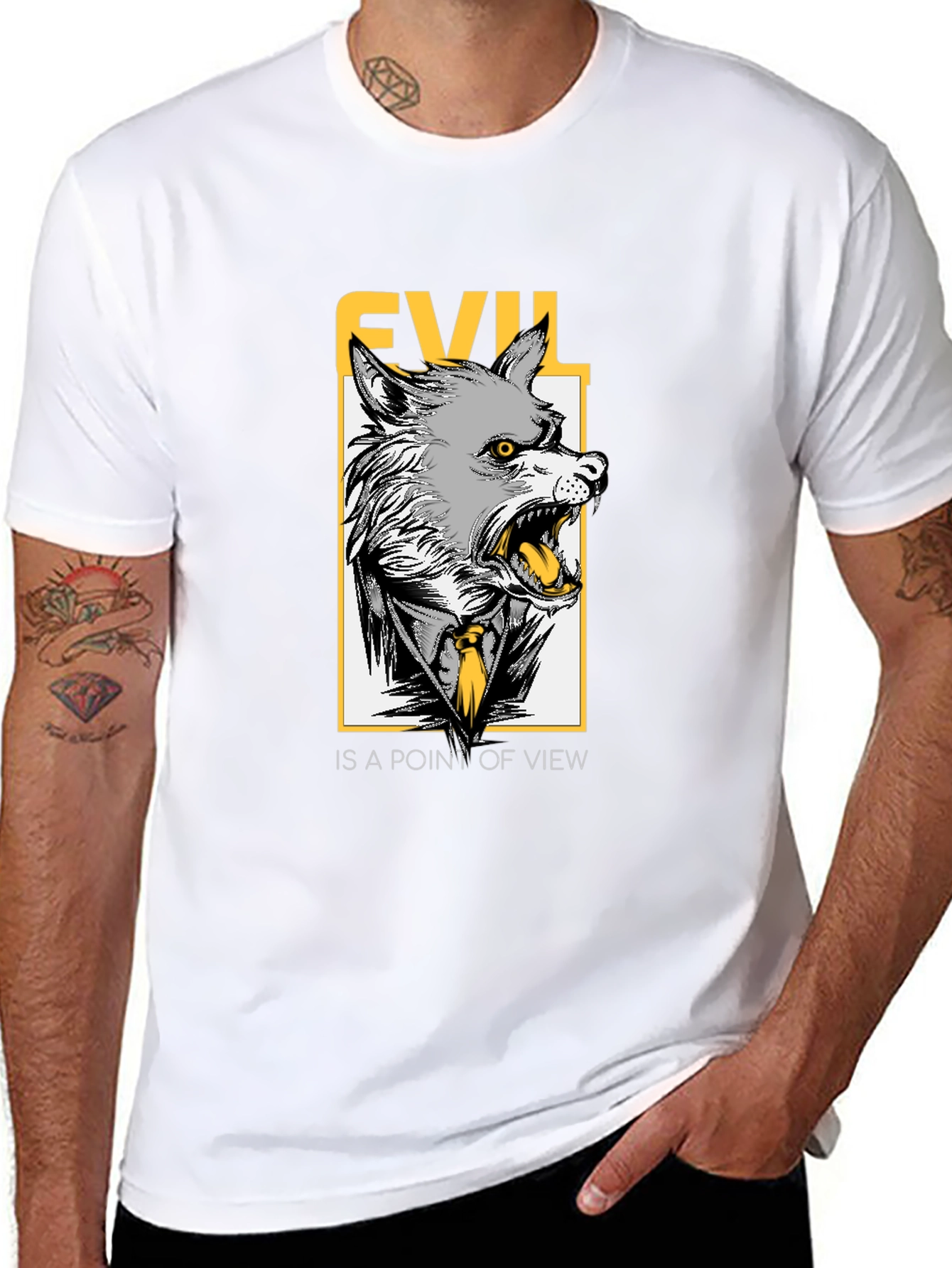 Evil Point of View Wolf Graphic Tee