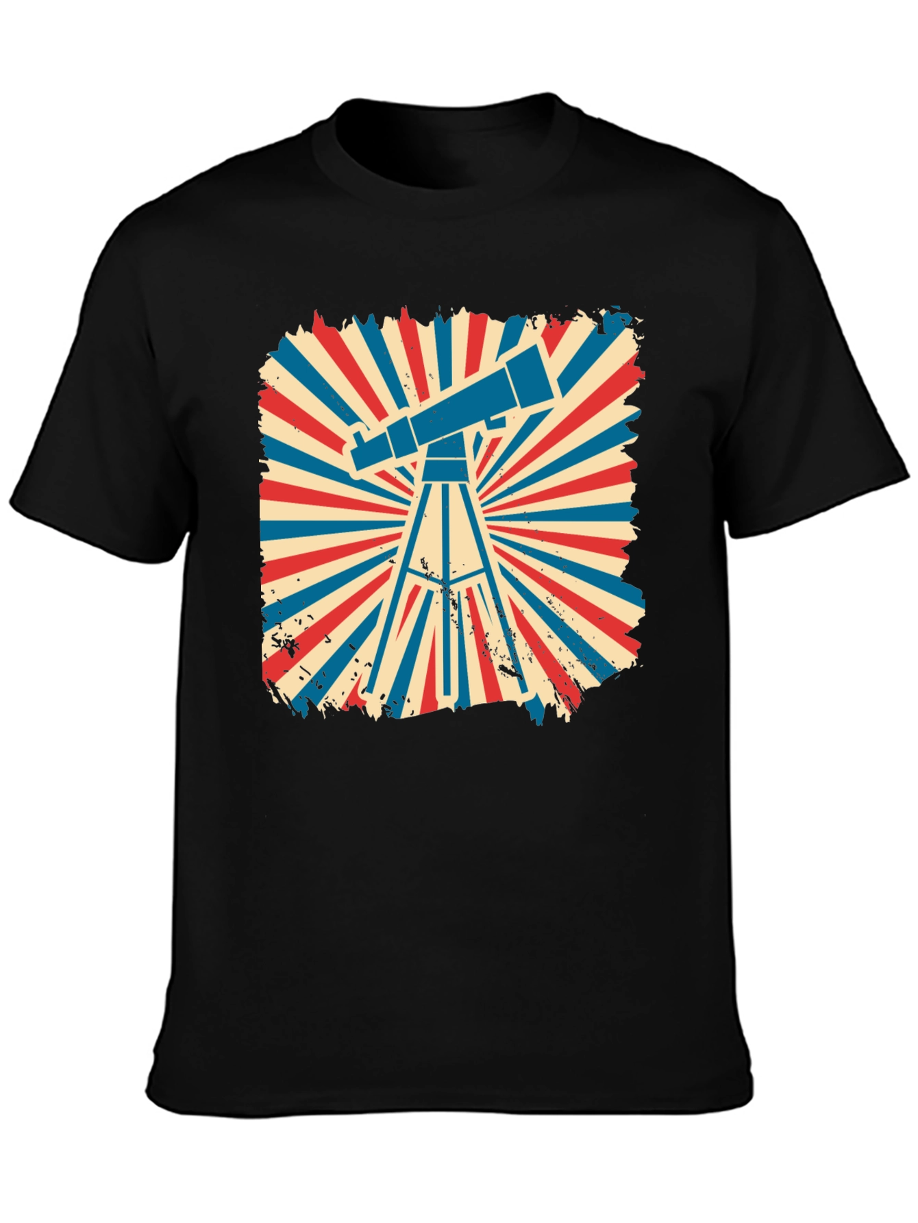 Telescope Graphic Tee - Retro Design