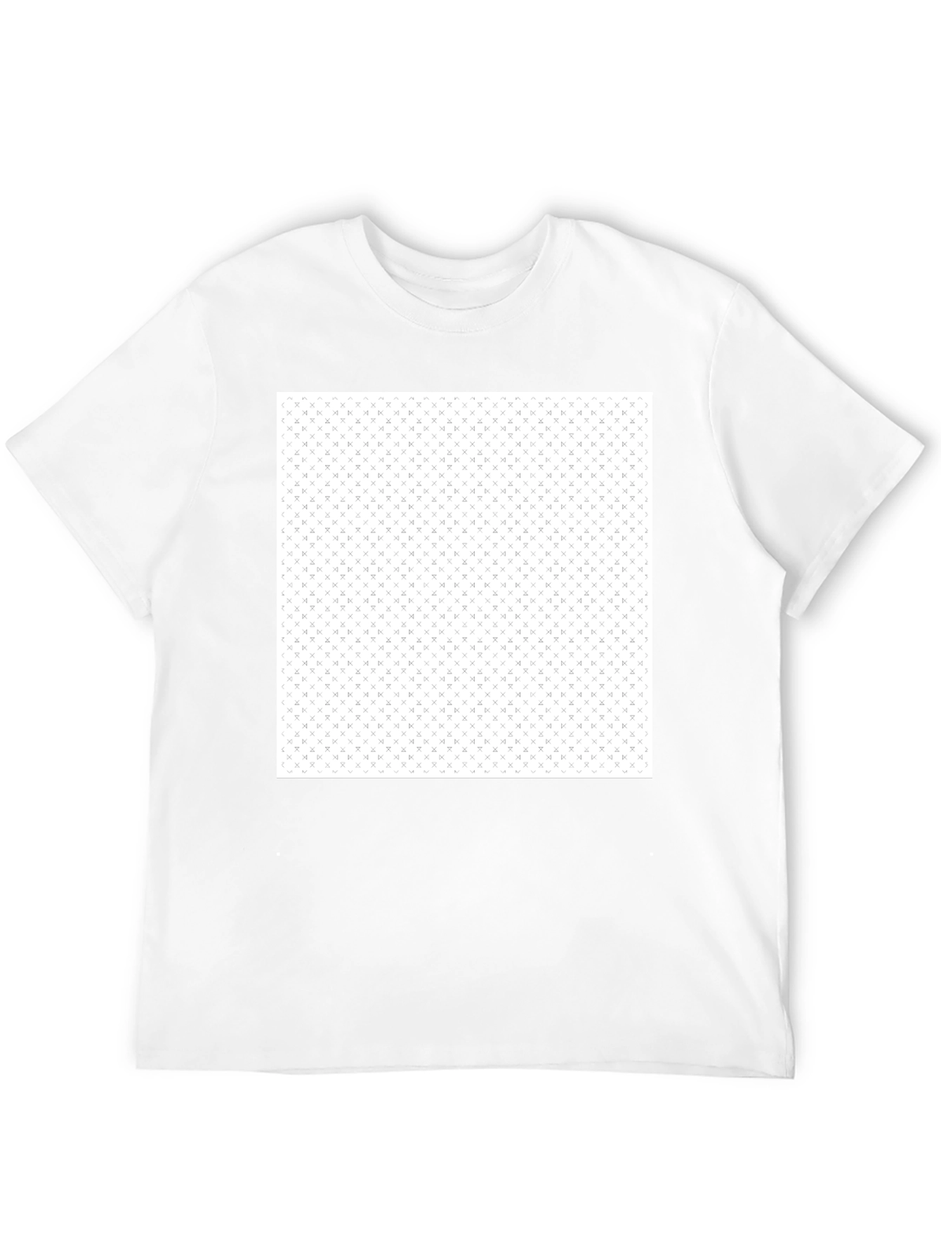 Modern Black T-Shirt with Geometric Pattern