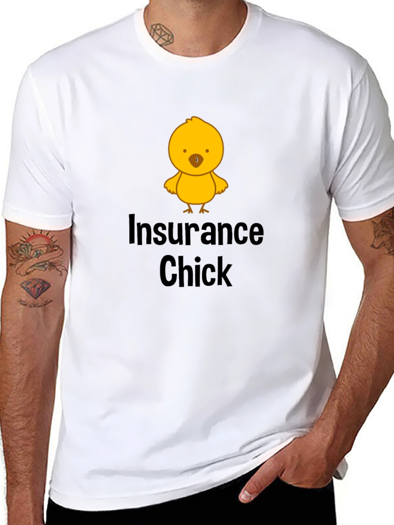 Insurance Chick T-Shirt - Funny and Unique Design