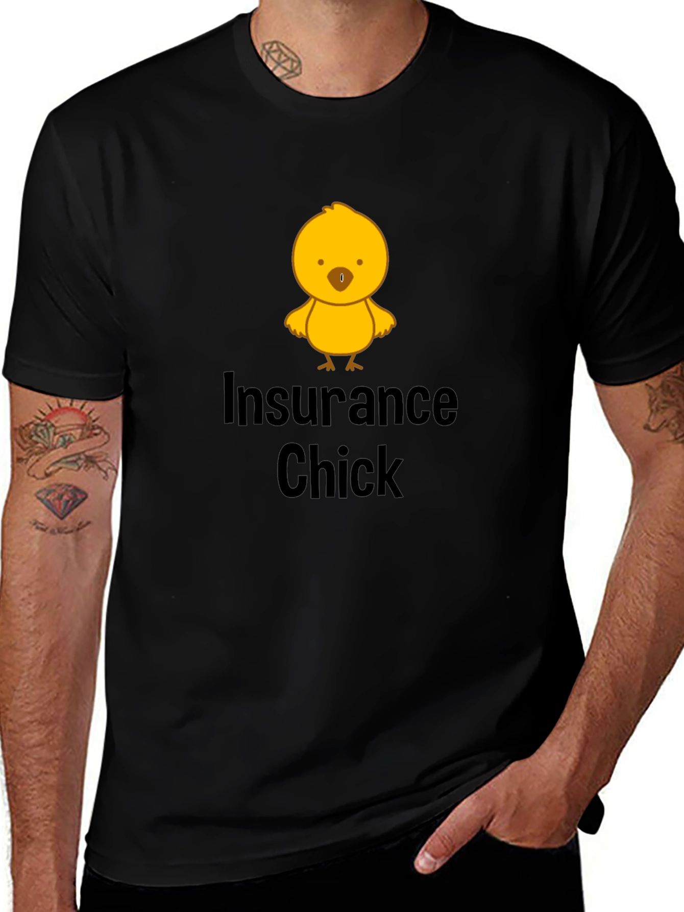 Insurance Chick T-Shirt - Funny and Unique Design