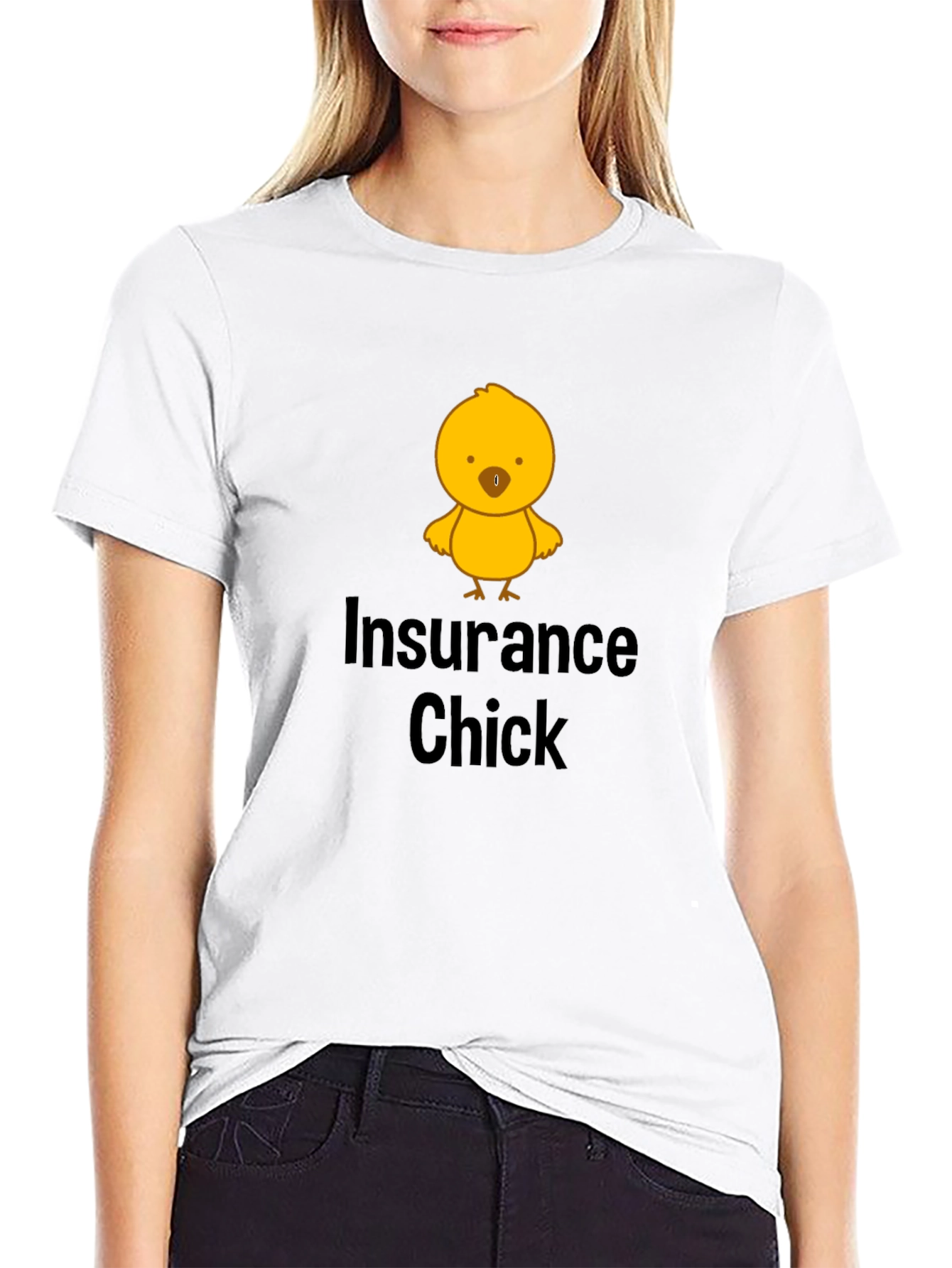 Insurance Chick T-Shirt - Funny and Unique Design
