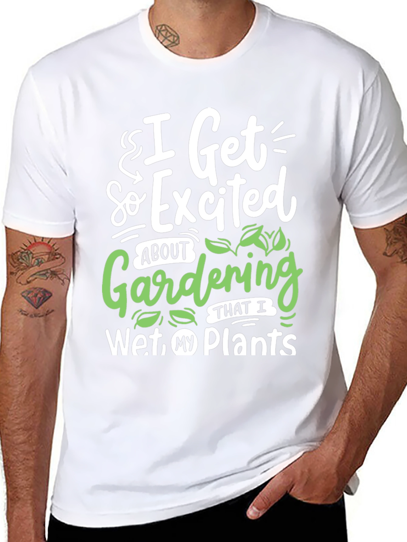 Gardening Humor T-Shirt - I Wet My Plants
