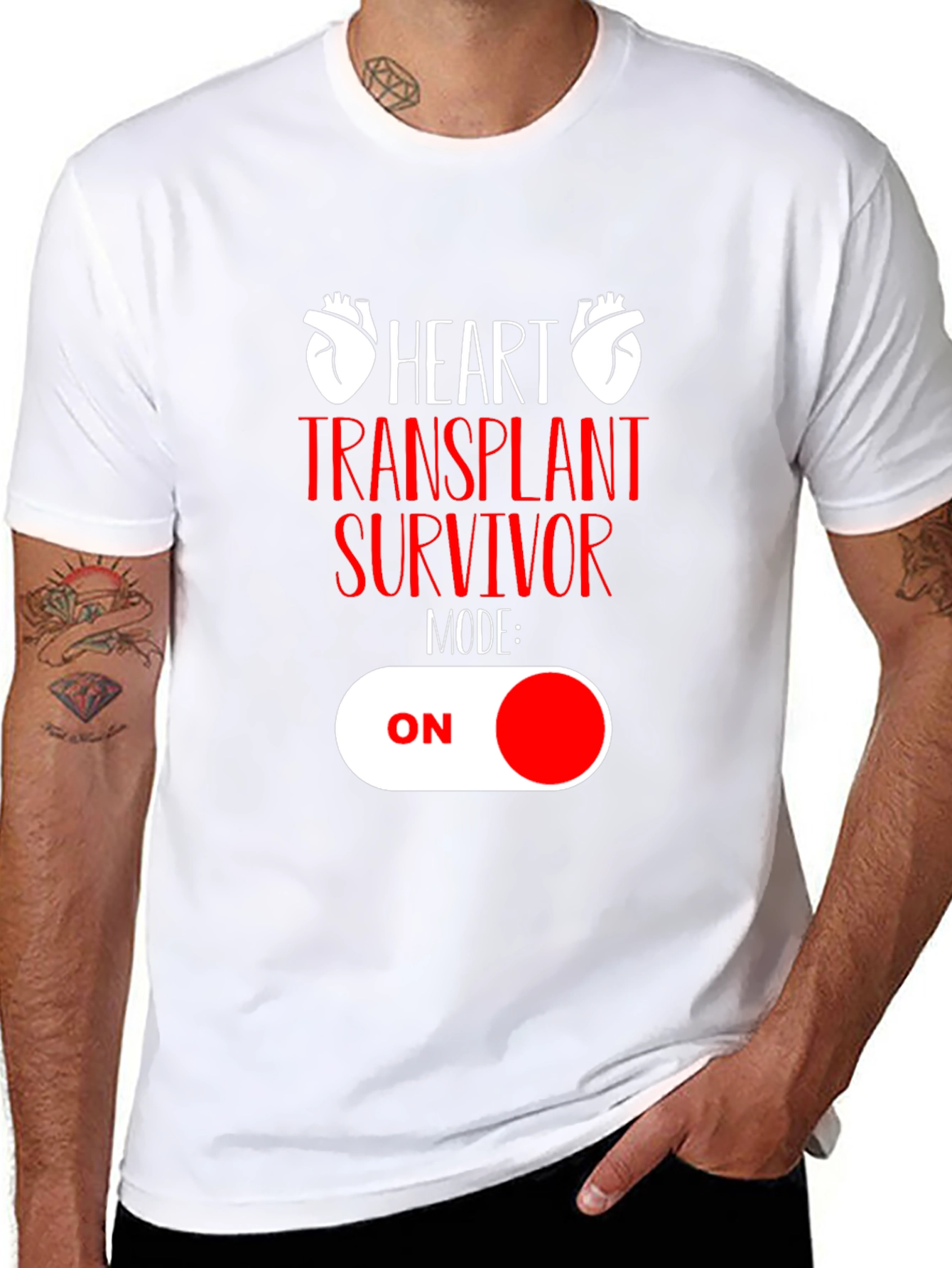 Heart Transplant Survivor Mode ON Graphic Tee