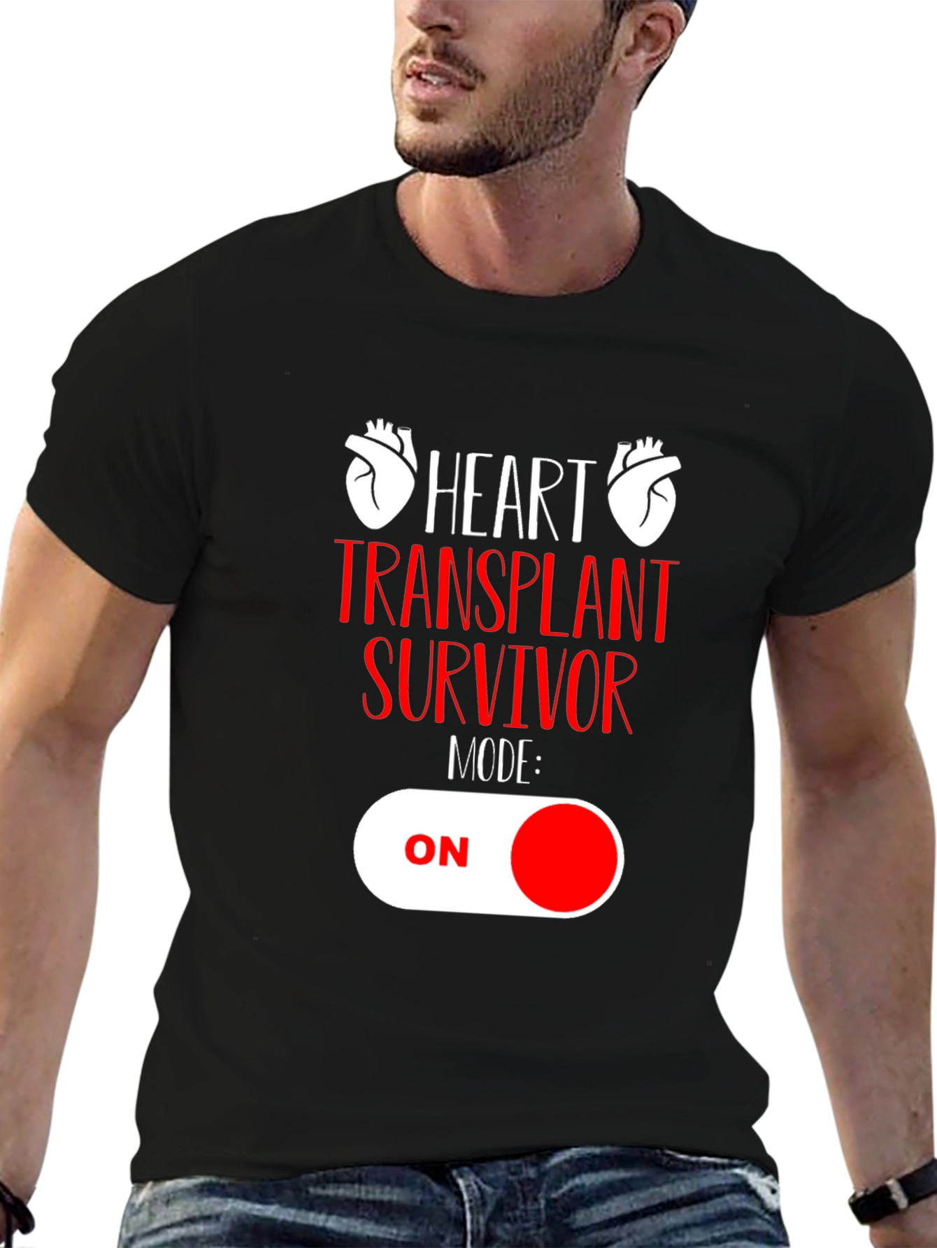 Heart Transplant Survivor Mode ON Graphic Tee