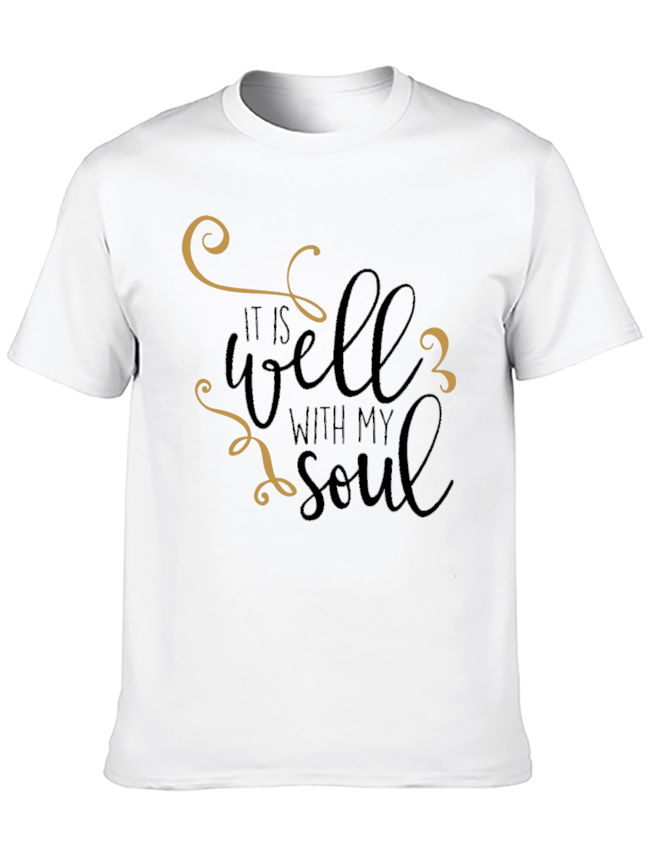 It Is Well With My Soul Black Graphic Tee