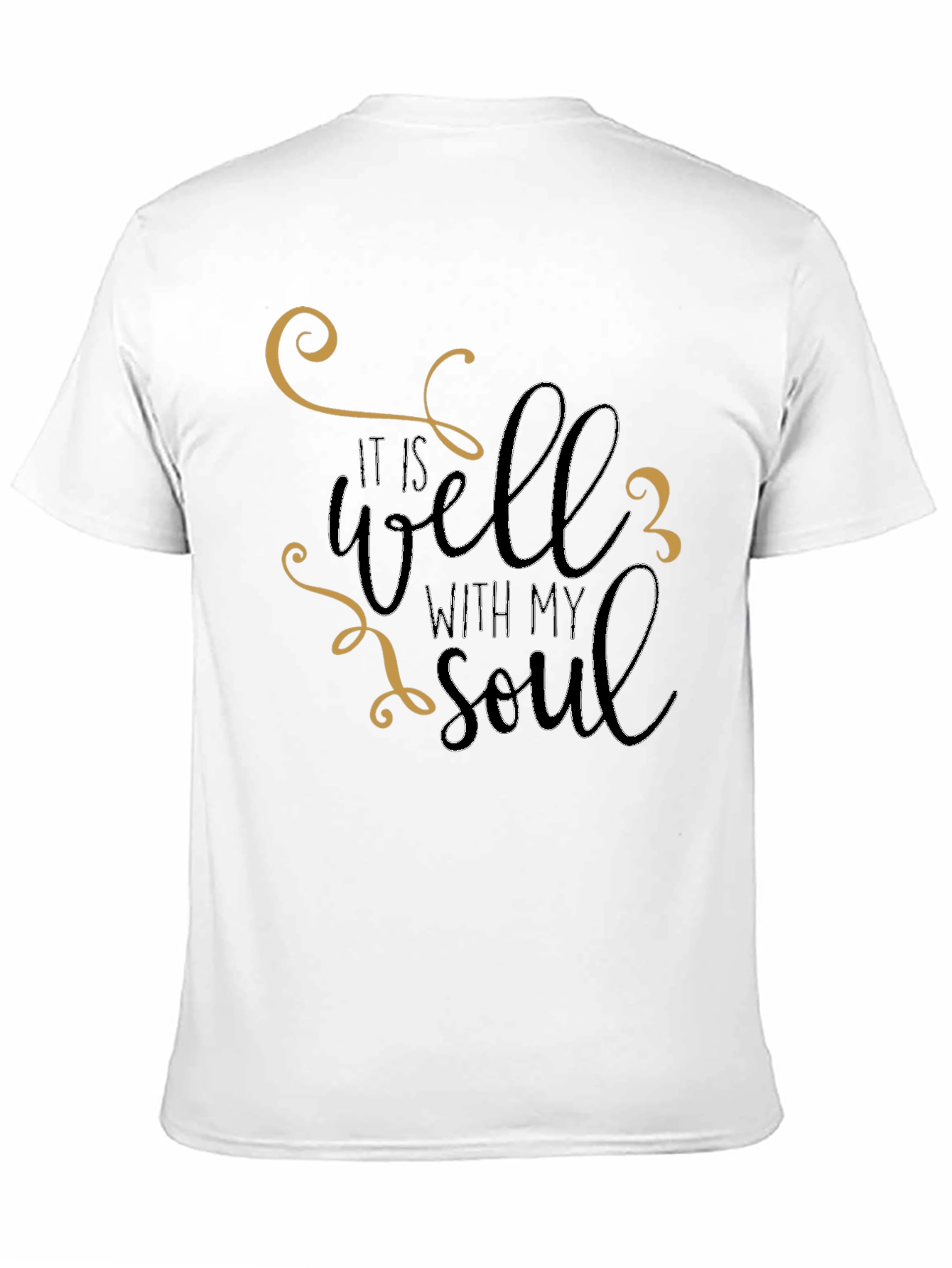 It Is Well With My Soul Black Graphic Tee