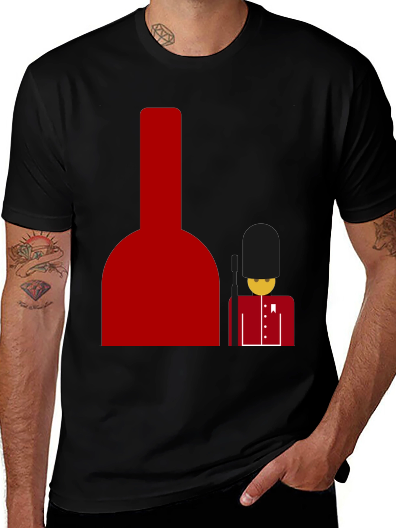London Guard Graphic Tee - Bold Black T-Shirt
