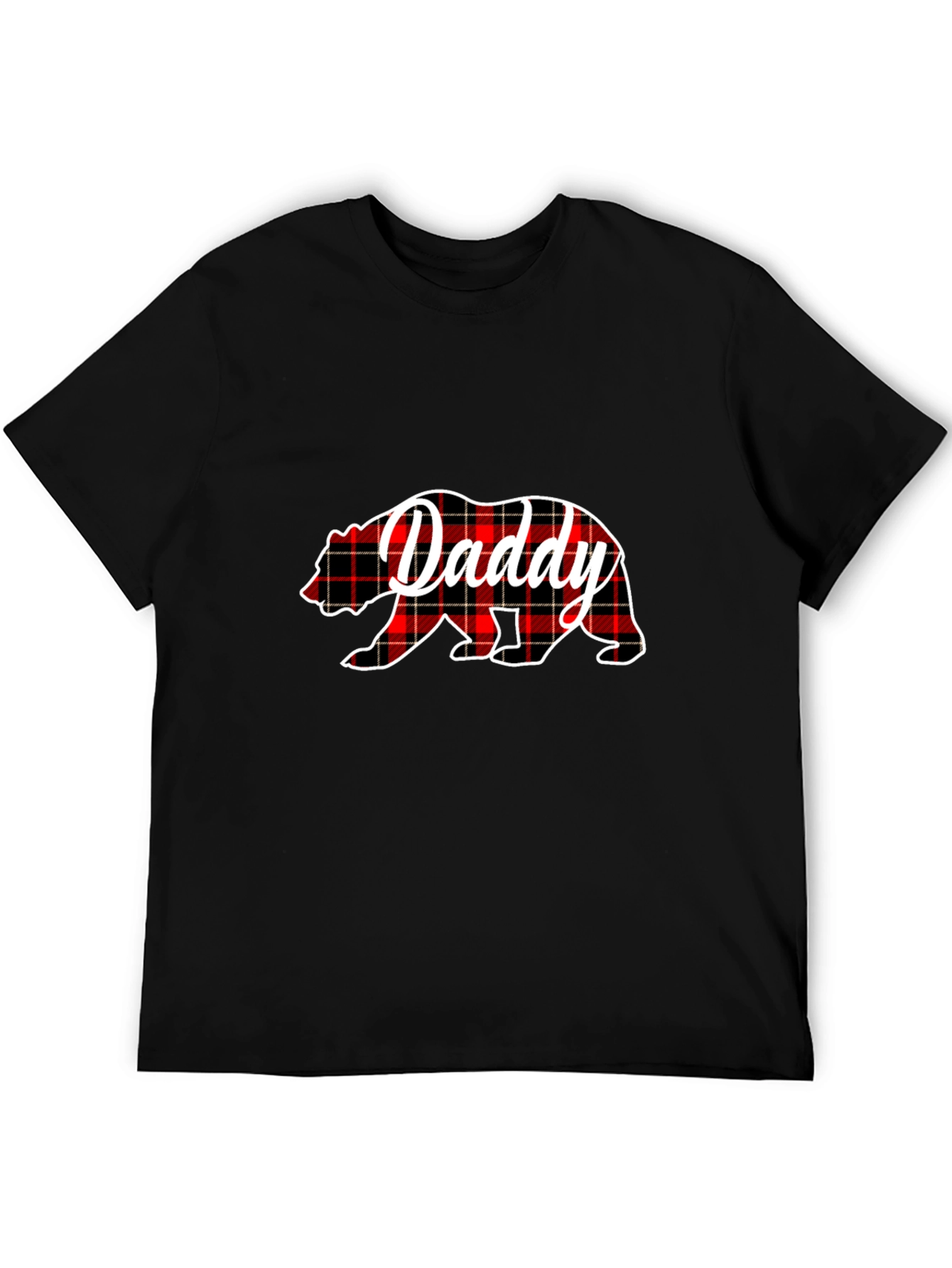Daddy Bear Plaid T-Shirt - Fathers Day Gift