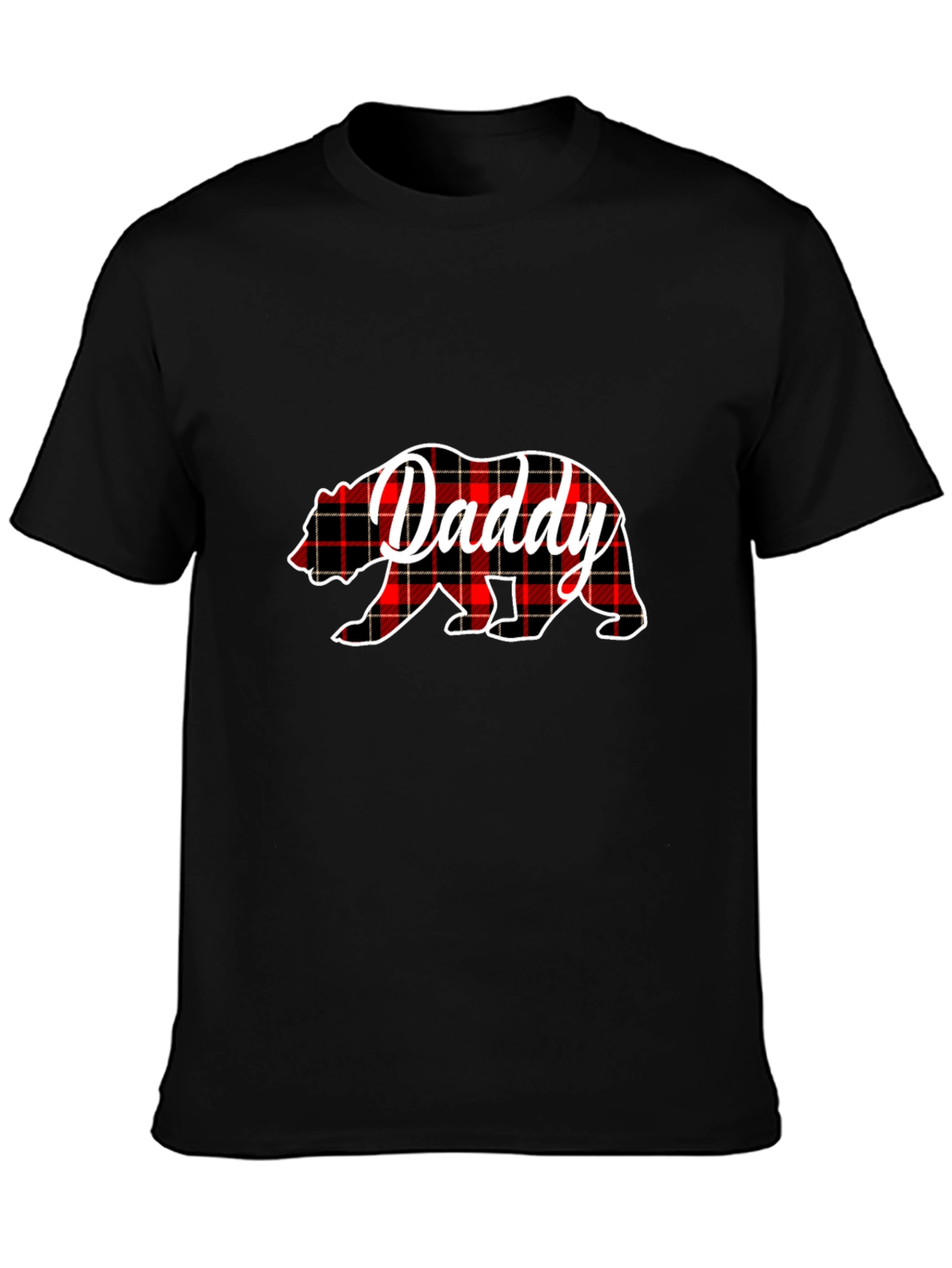 Daddy Bear Plaid T-Shirt - Fathers Day Gift