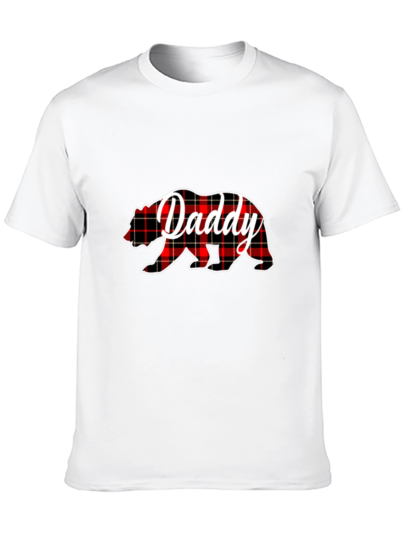 Daddy Bear Plaid T-Shirt - Fathers Day Gift