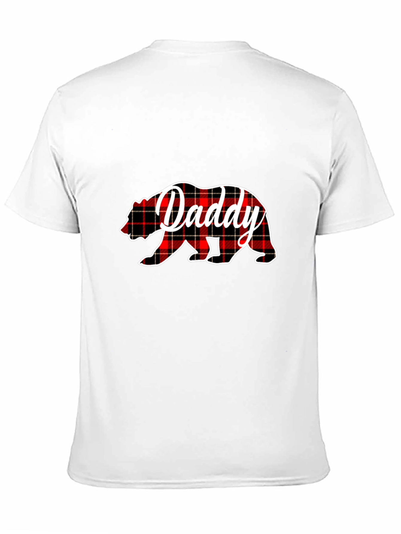 Daddy Bear Plaid T-Shirt - Fathers Day Gift