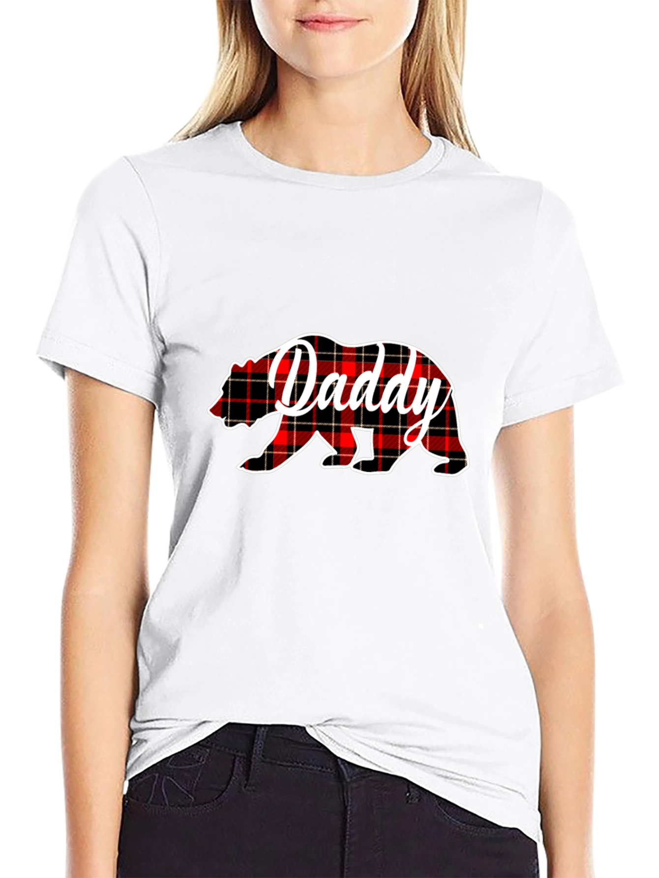 Daddy Bear Plaid T-Shirt - Fathers Day Gift