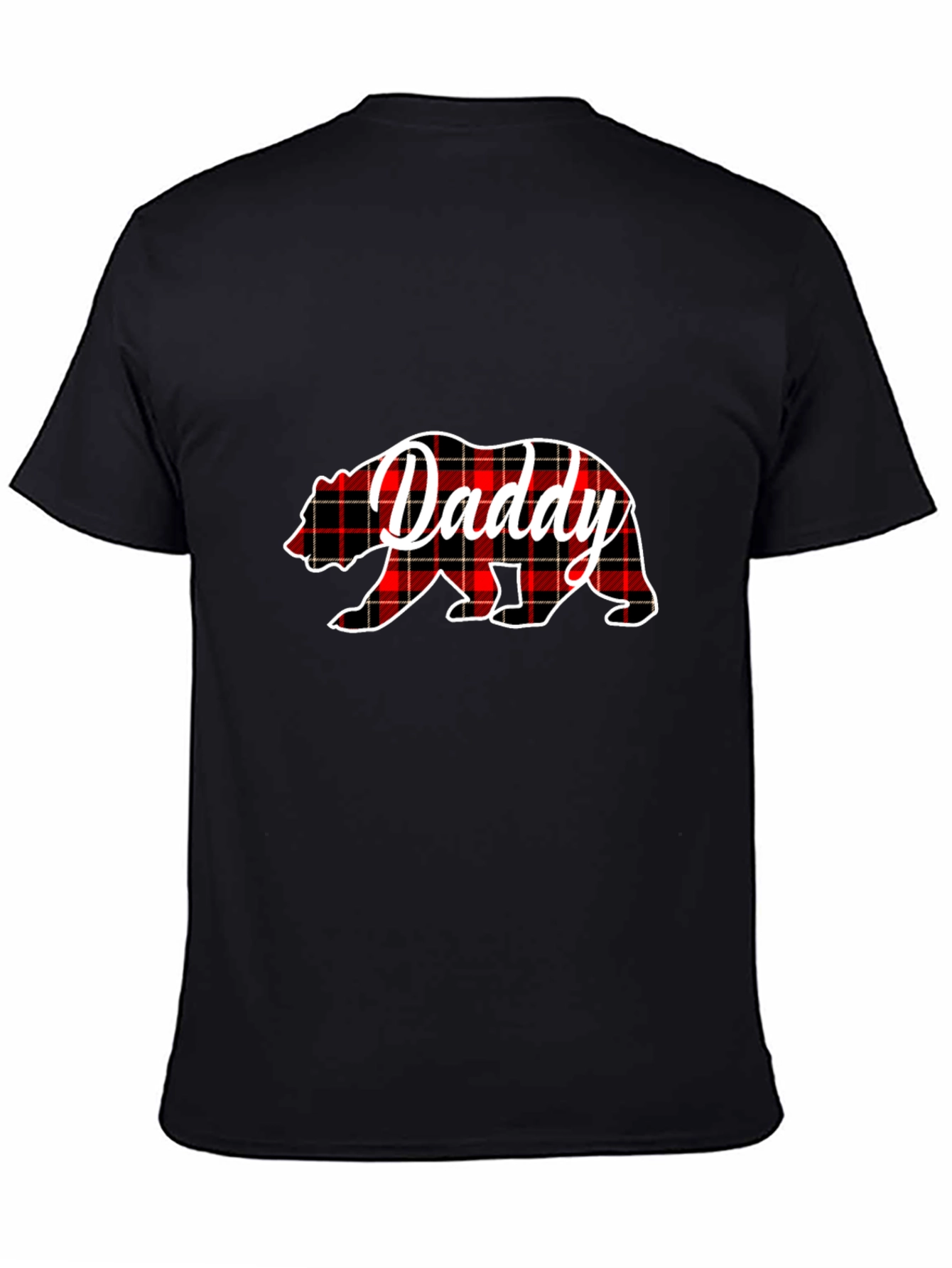 Daddy Bear Plaid T-Shirt - Fathers Day Gift