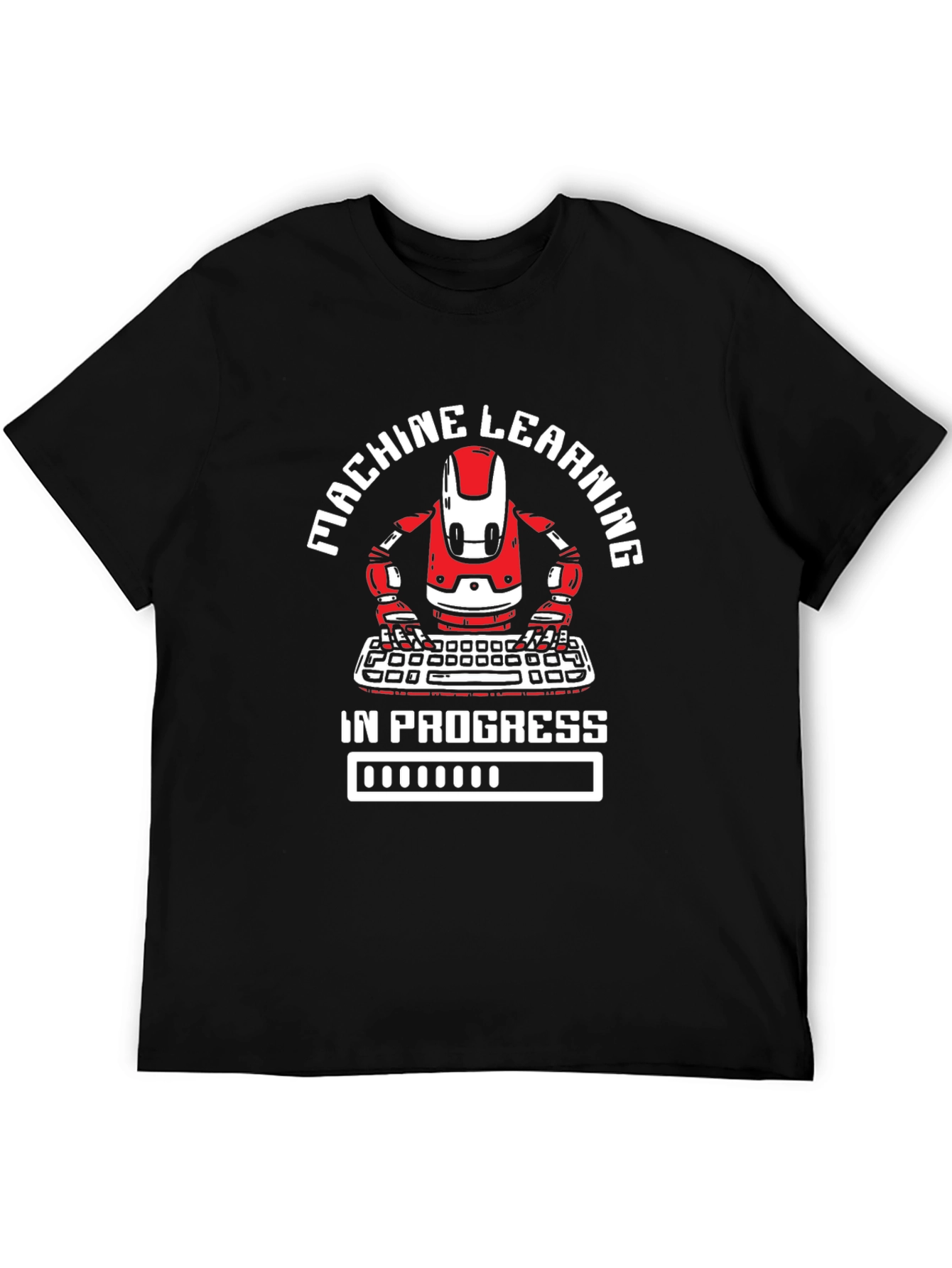Machine Learning in Progress Black T-Shirt