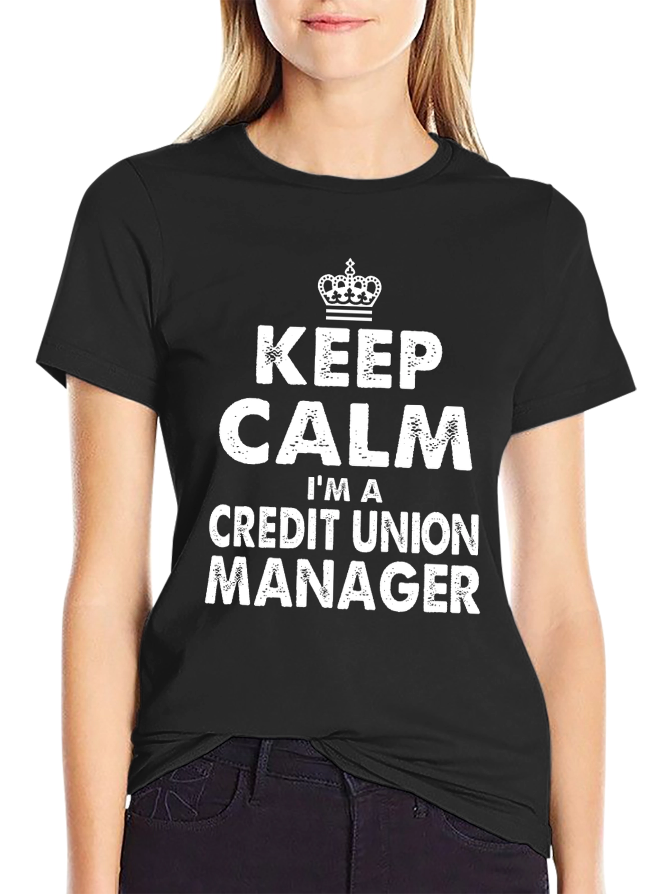 Keep Calm Credit Union Manager Tee