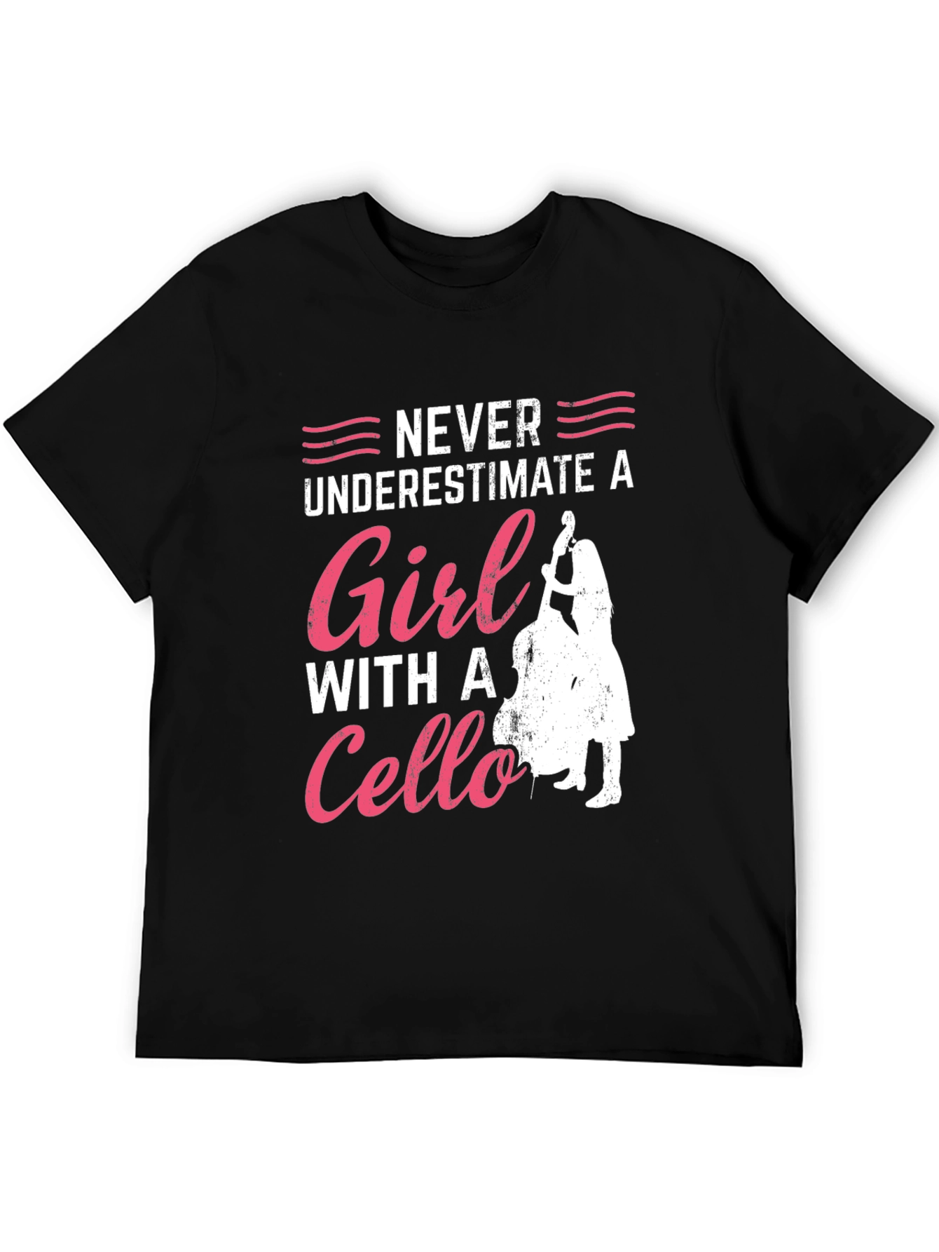 Never Underestimate A Girl With a Cello T-Shirt