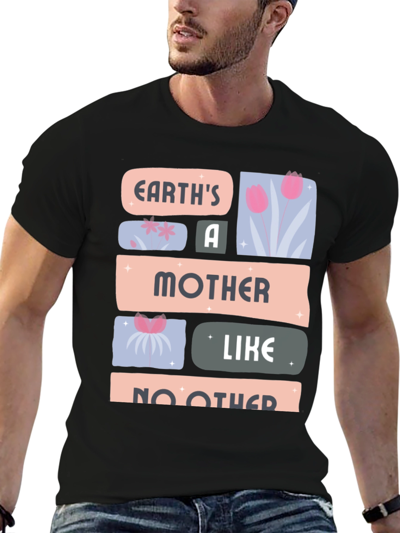 Earths Mother Black Graphic Tee