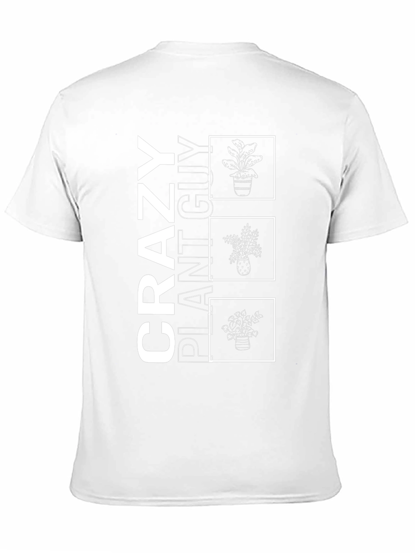 Crazy Plant Guy Black T-Shirt