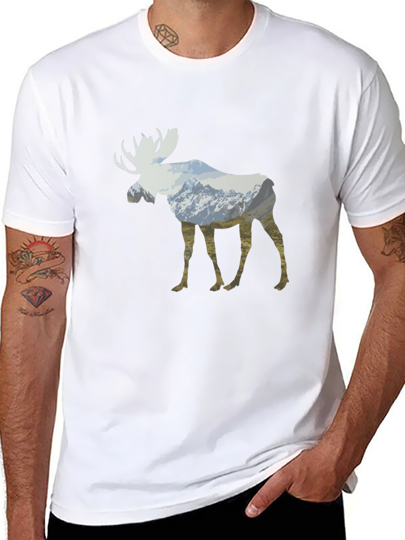Moose Mountain T-Shirt - Nature Inspired Graphic Tee