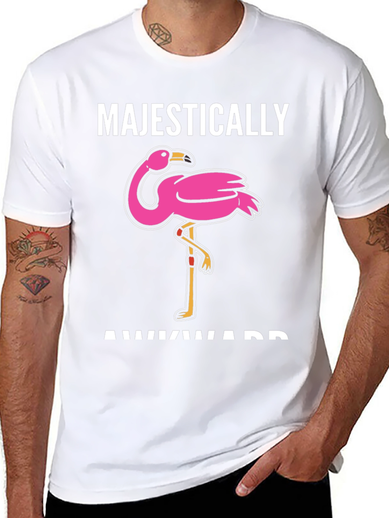 Majestically Awkward Flamingo T-Shirt