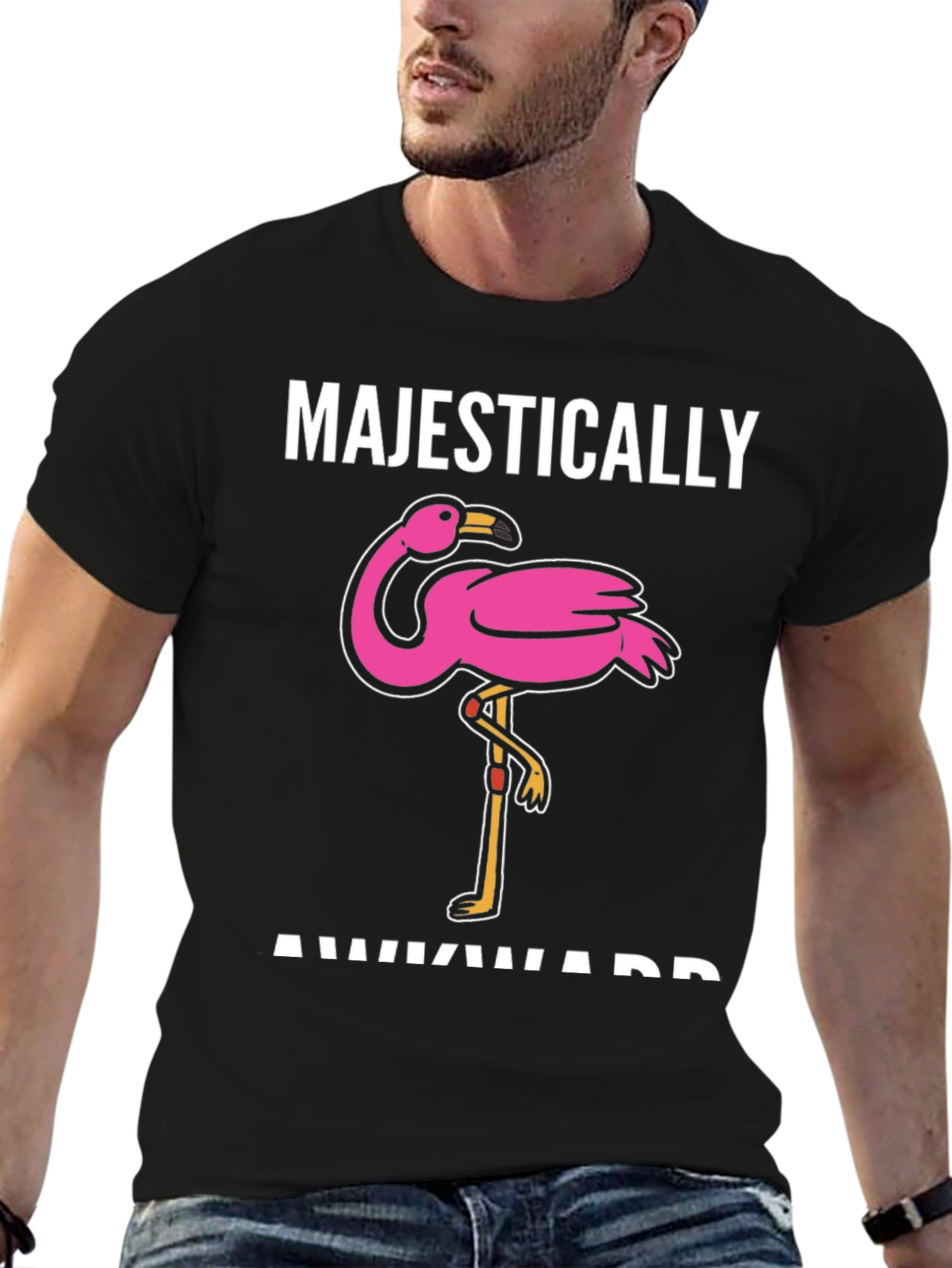 Majestically Awkward Flamingo T-Shirt
