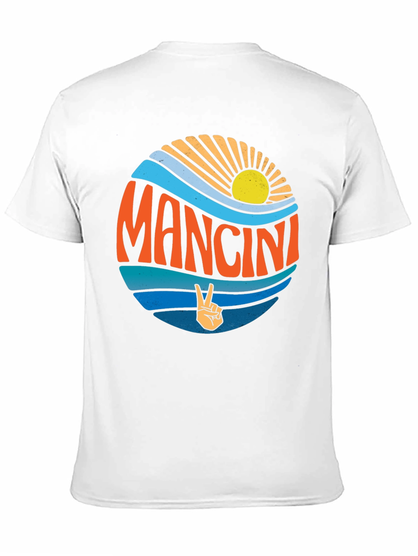 Mancini Peace Sign Graphic T-Shirt