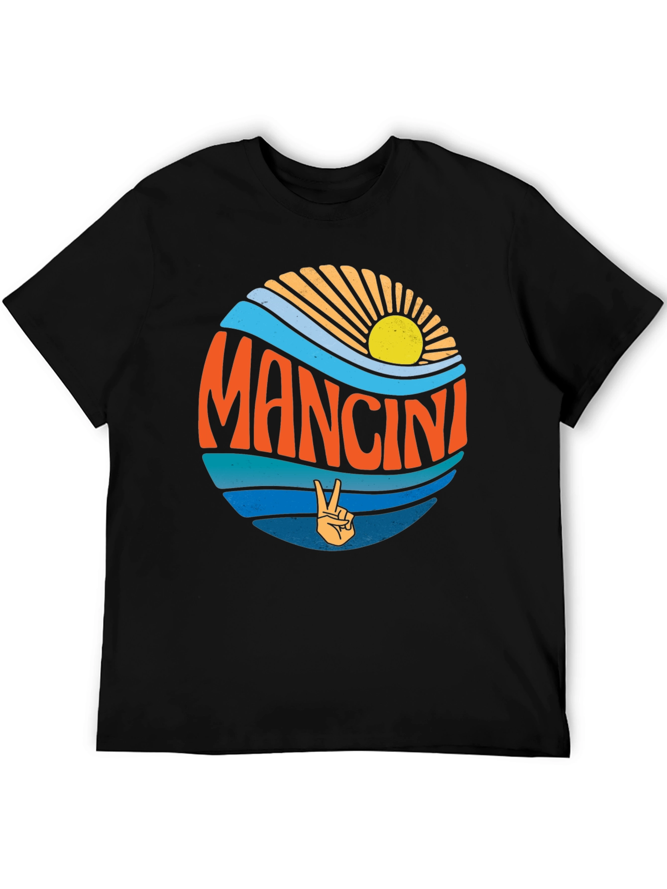 Mancini Peace Sign Graphic T-Shirt