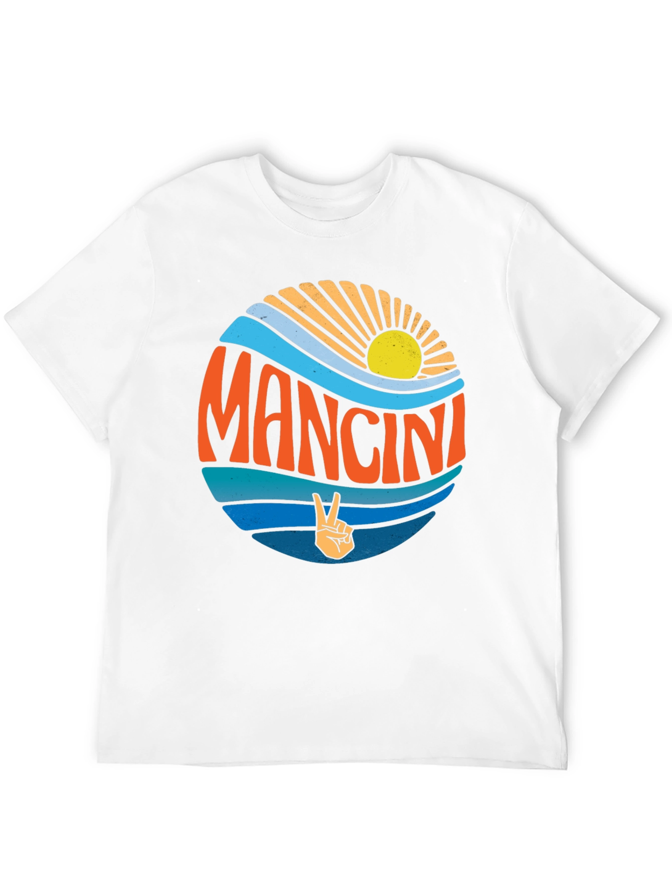 Mancini Peace Sign Graphic T-Shirt