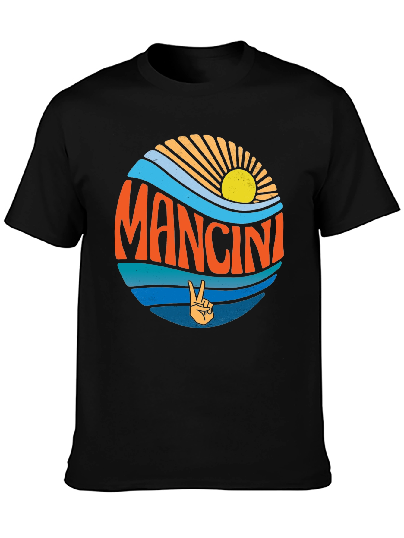 Mancini Peace Sign Graphic T-Shirt
