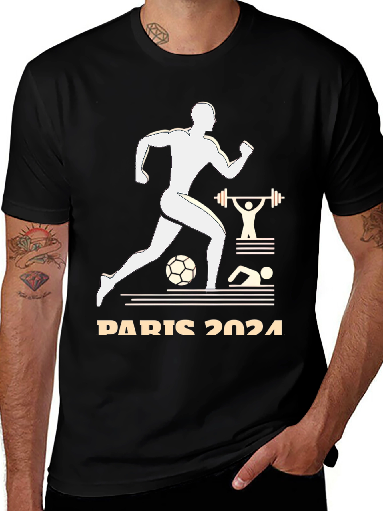 Paris 2024 Olympics T-Shirt Sports Design