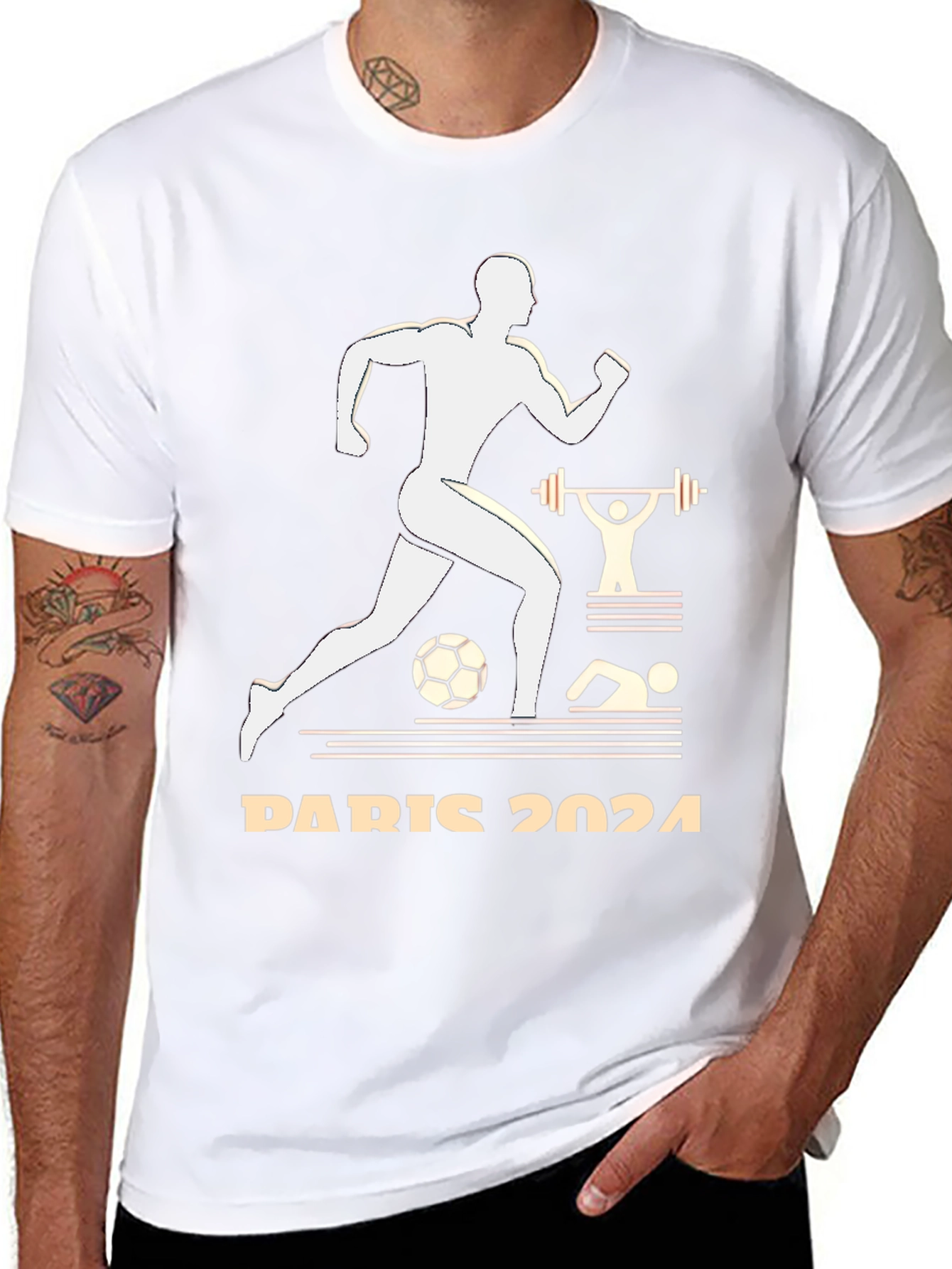 Paris 2024 Olympics T-Shirt Sports Design