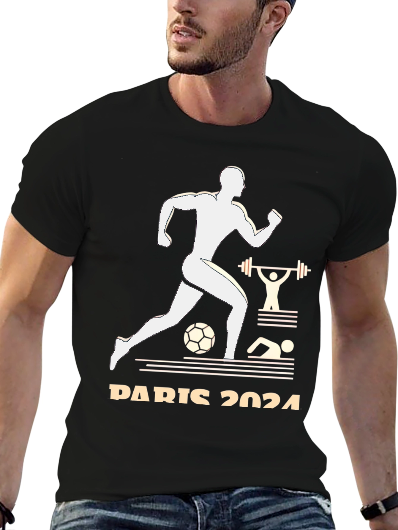 Paris 2024 Olympics T-Shirt Sports Design