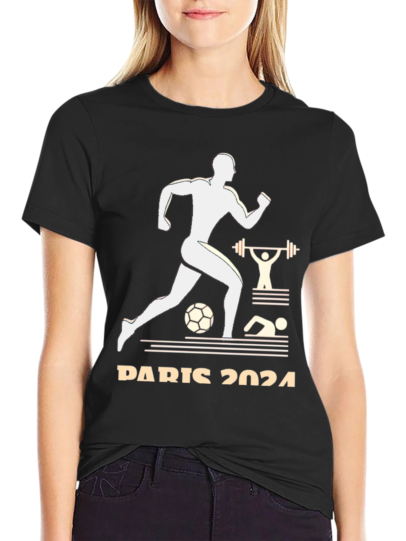 Paris 2024 Olympics T-Shirt Sports Design