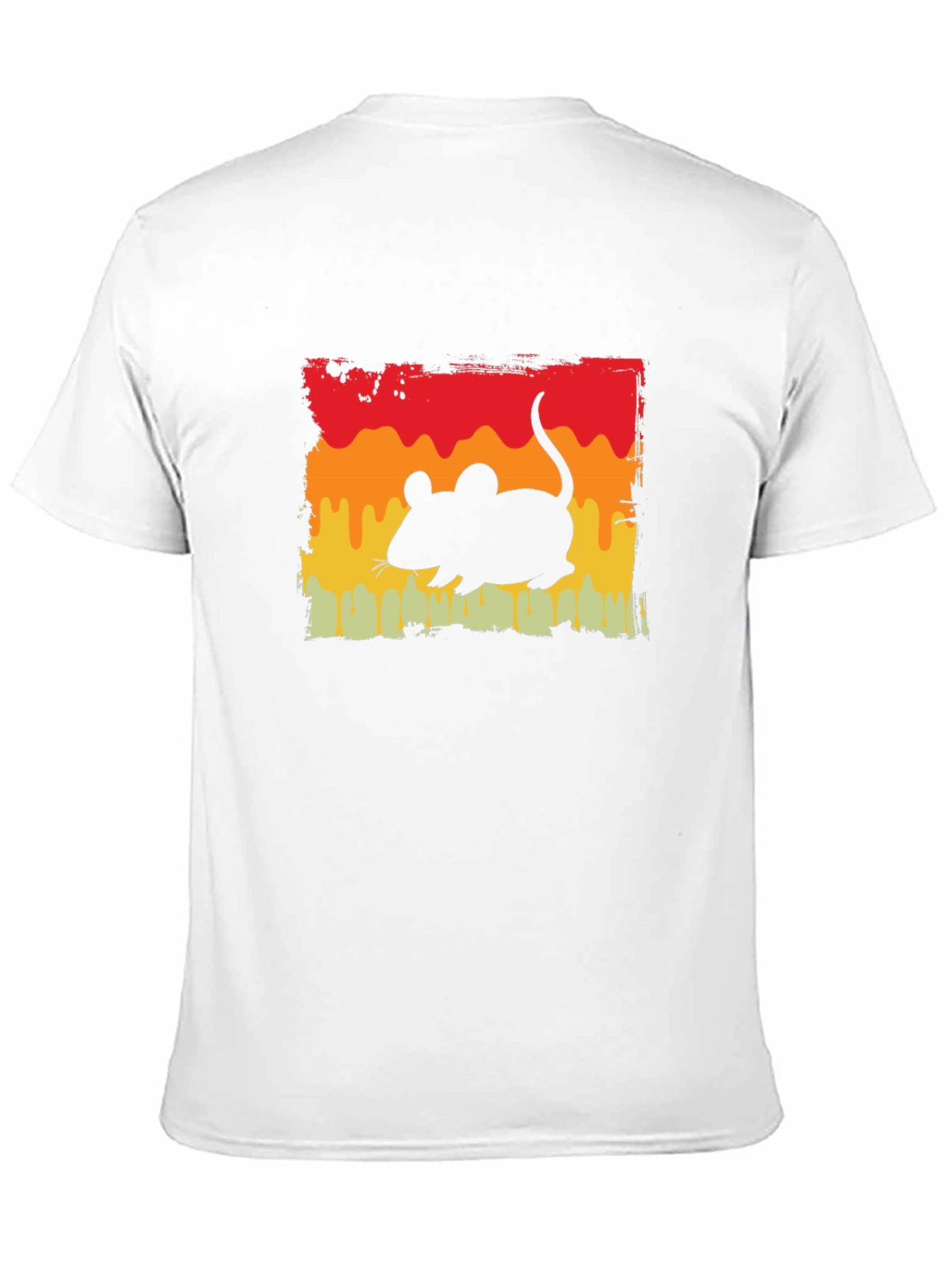 Retro Mouse Graphic T-Shirt - Black Cotton Tee