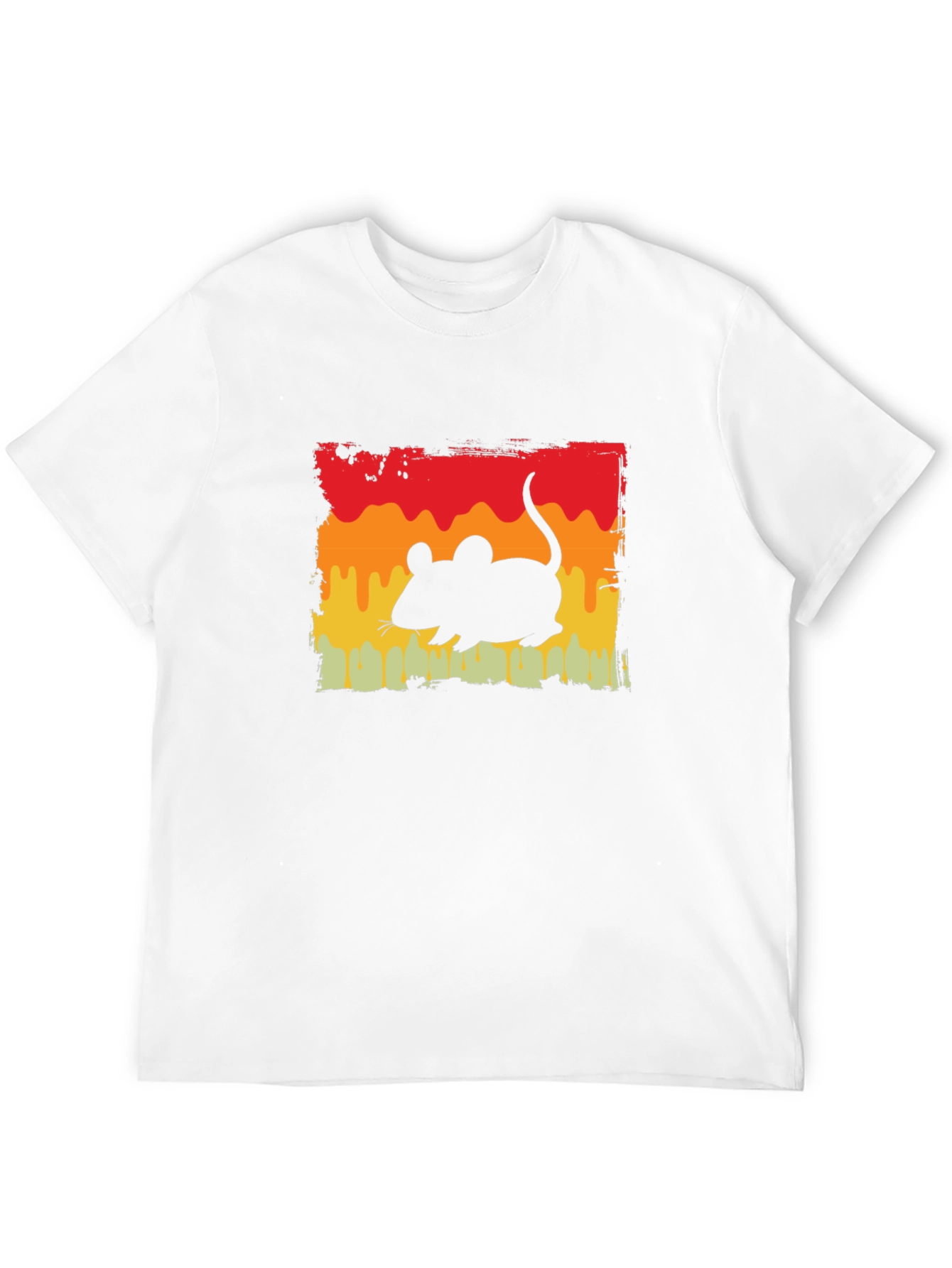 Retro Mouse Graphic T-Shirt - Black Cotton Tee