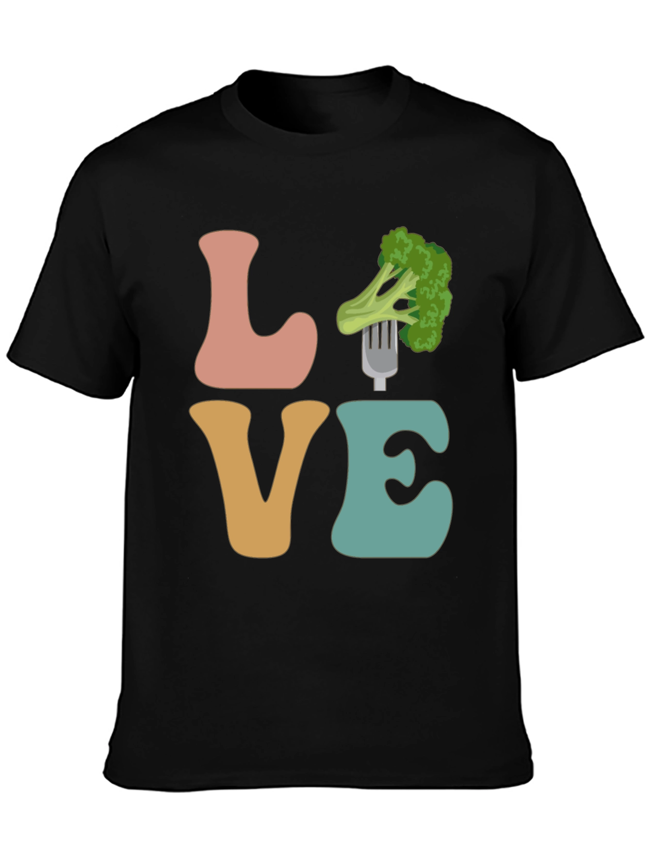 Vegan Love Broccoli Graphic Tee - Unisex T-Shirt