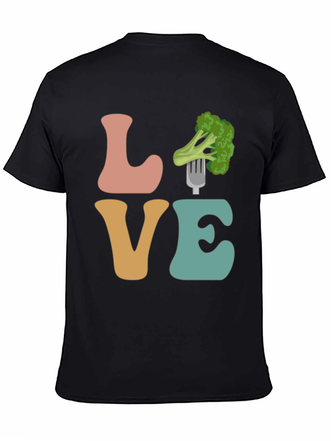 Vegan Love Broccoli Graphic Tee - Unisex T-Shirt