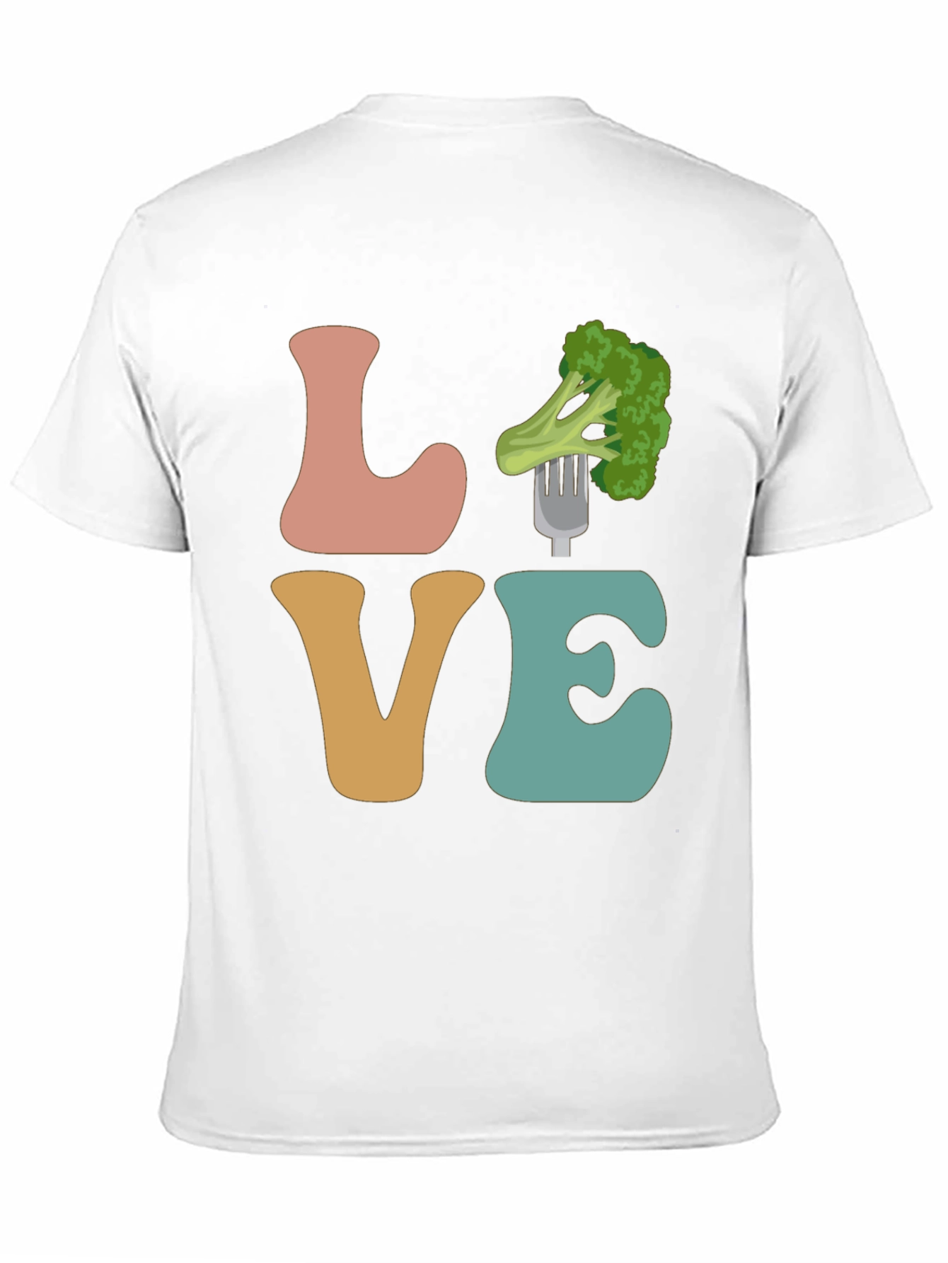 Vegan Love Broccoli Graphic Tee - Unisex T-Shirt