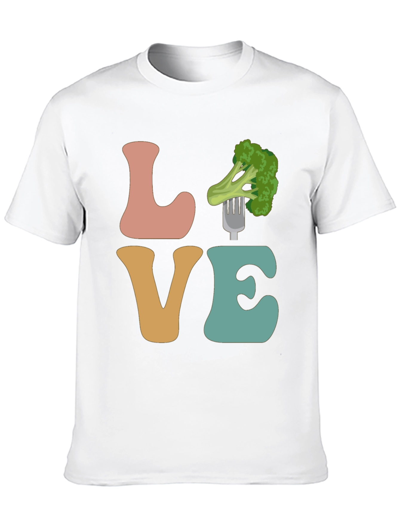 Vegan Love Broccoli Graphic Tee - Unisex T-Shirt