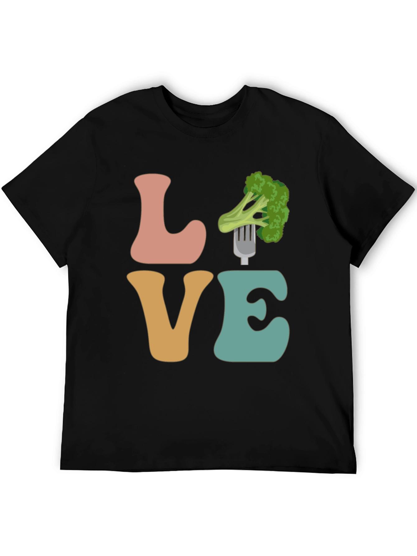 Vegan Love Broccoli Graphic Tee - Unisex T-Shirt