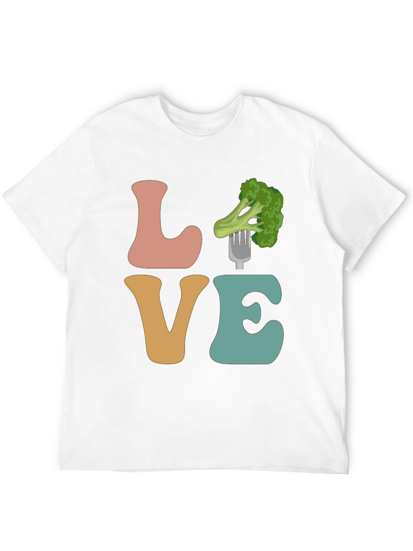 Vegan Love Broccoli Graphic Tee - Unisex T-Shirt