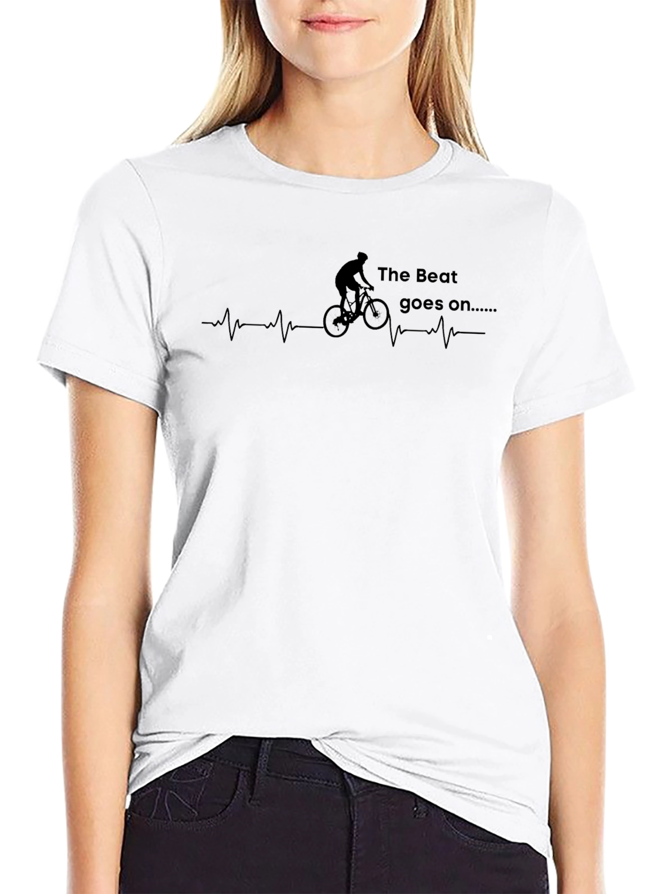 The Beat Goes On Cycling T-Shirt - Black