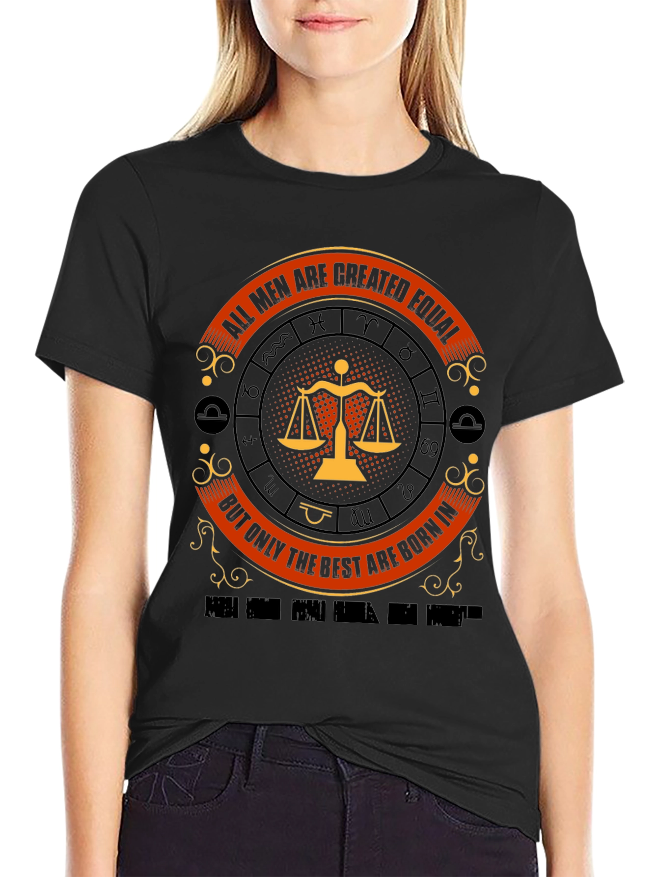 Libra Zodiac T-Shirt - All Men Are Created Equal