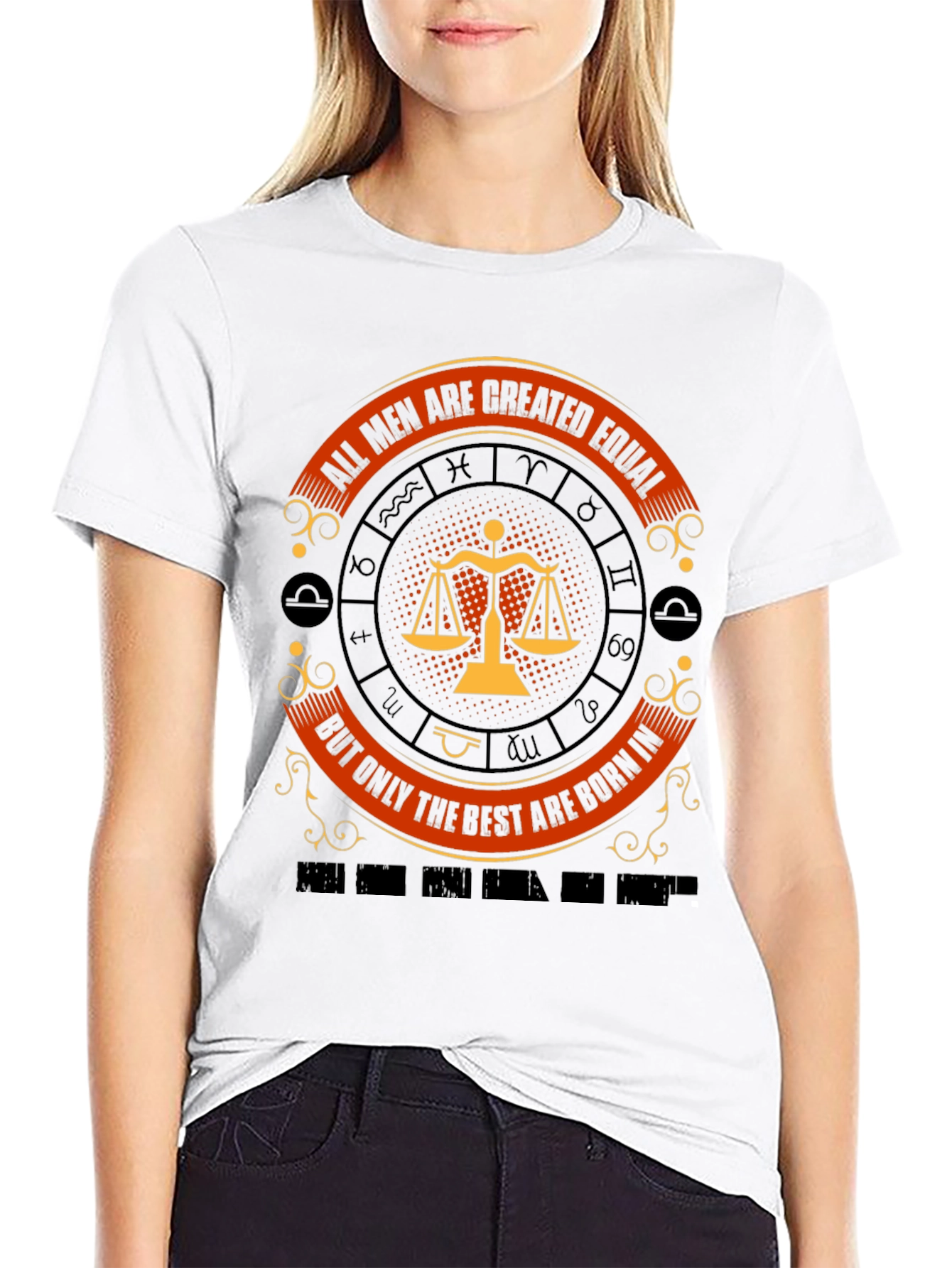 Libra Zodiac T-Shirt - All Men Are Created Equal
