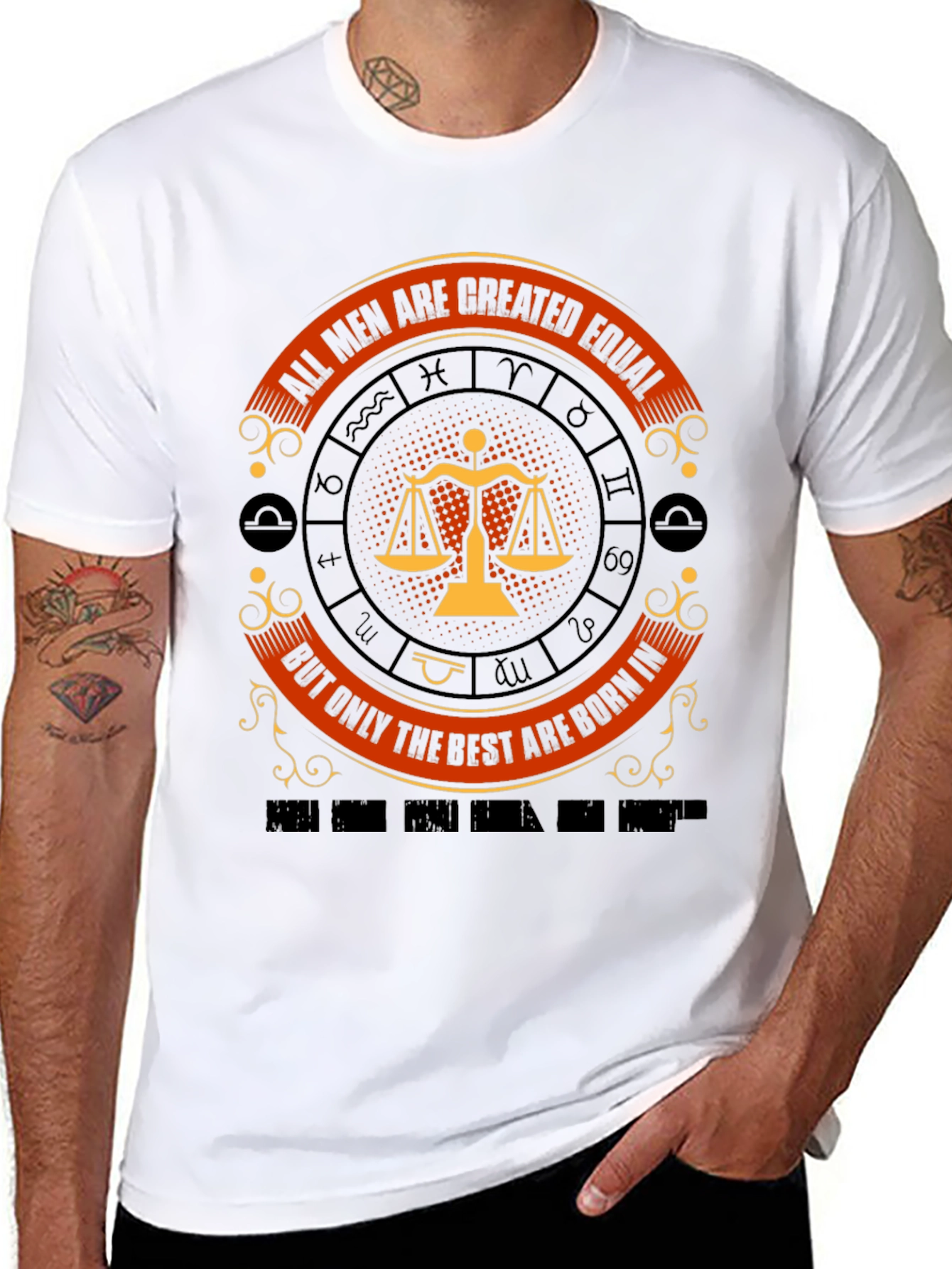 Libra Zodiac T-Shirt - All Men Are Created Equal