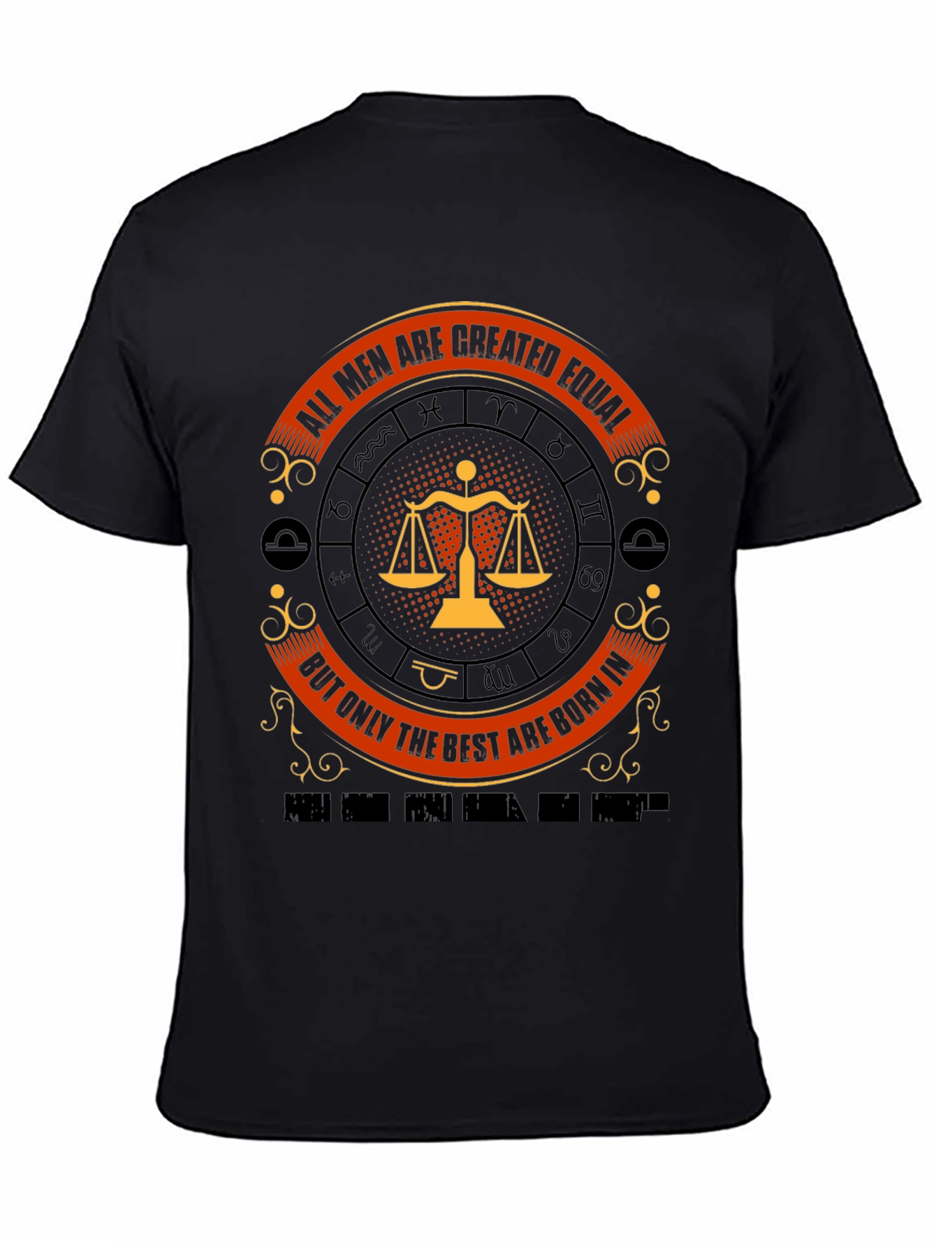 Libra Zodiac T-Shirt - All Men Are Created Equal