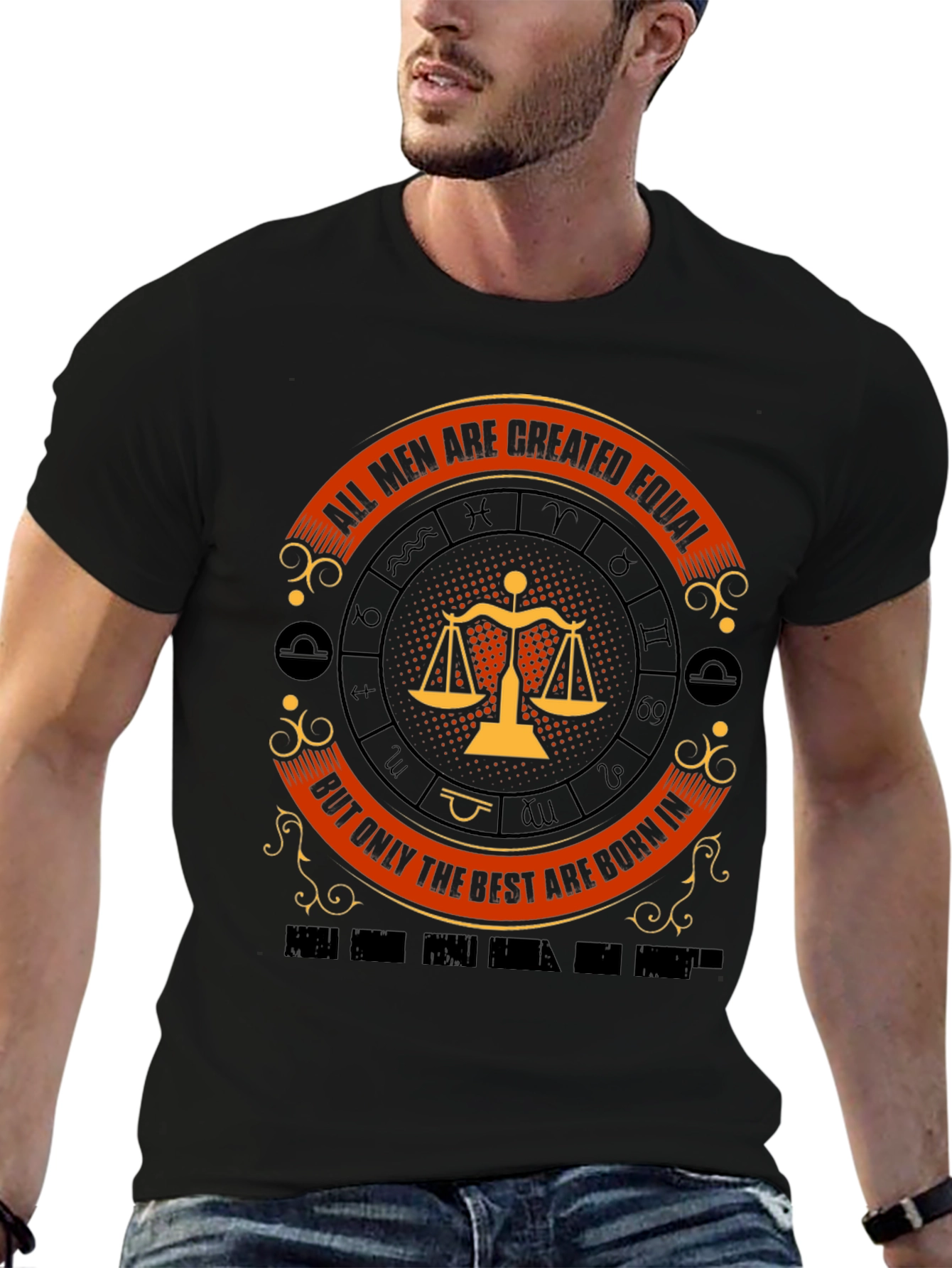 Libra Zodiac T-Shirt - All Men Are Created Equal